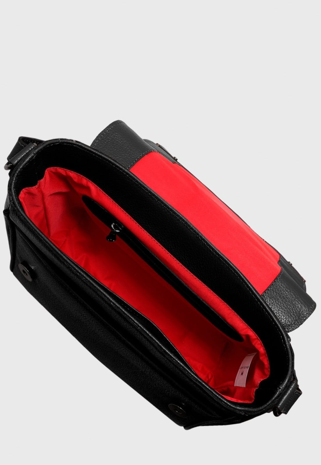 Vista 2 Bolsa Transversal Couro Mariart Sauípe Preta Mariart preto