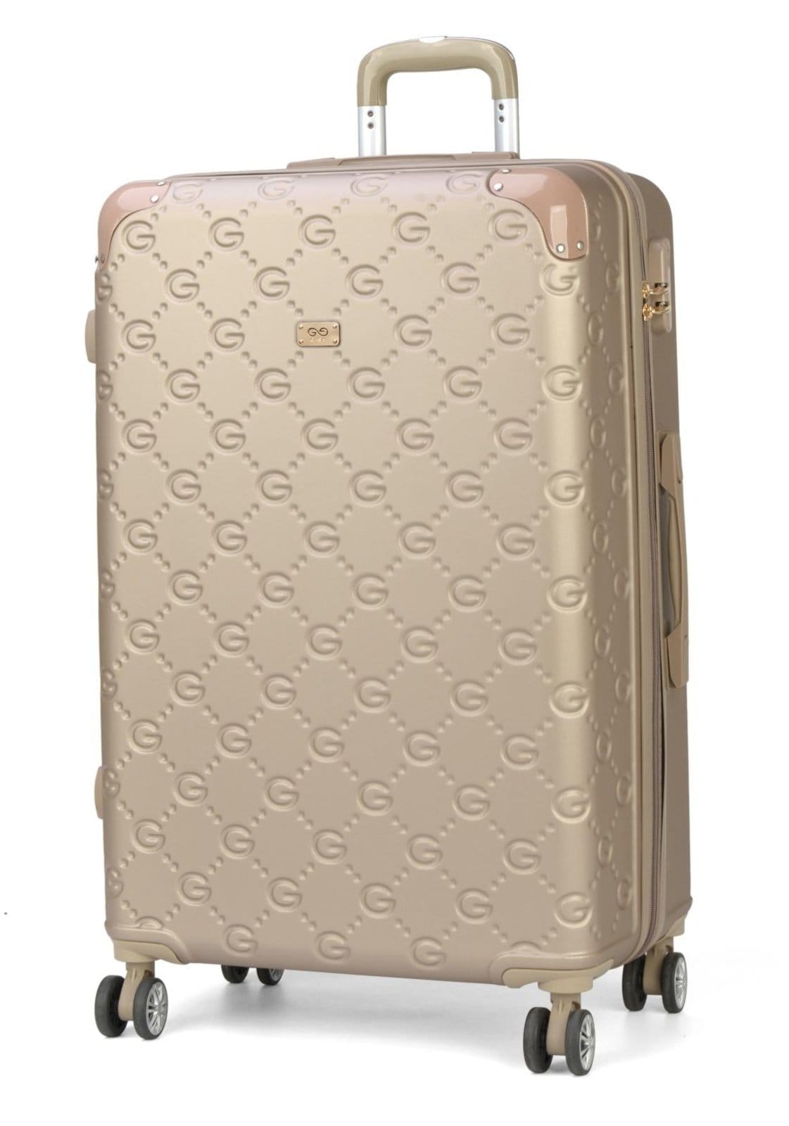 Vista 2 Mala de Viagem édia ABS Casual Lion Rodas 360 Gash Gash bege