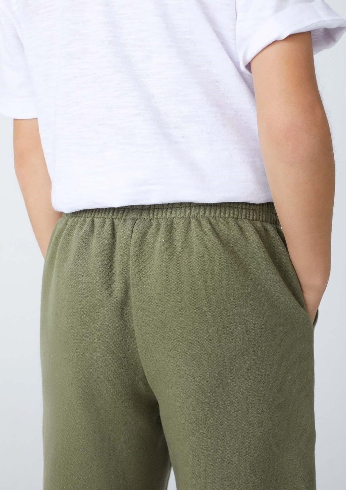 Vista 2 Infantil - Bermuda Básica Menino Em Moletom 004 Hering verde