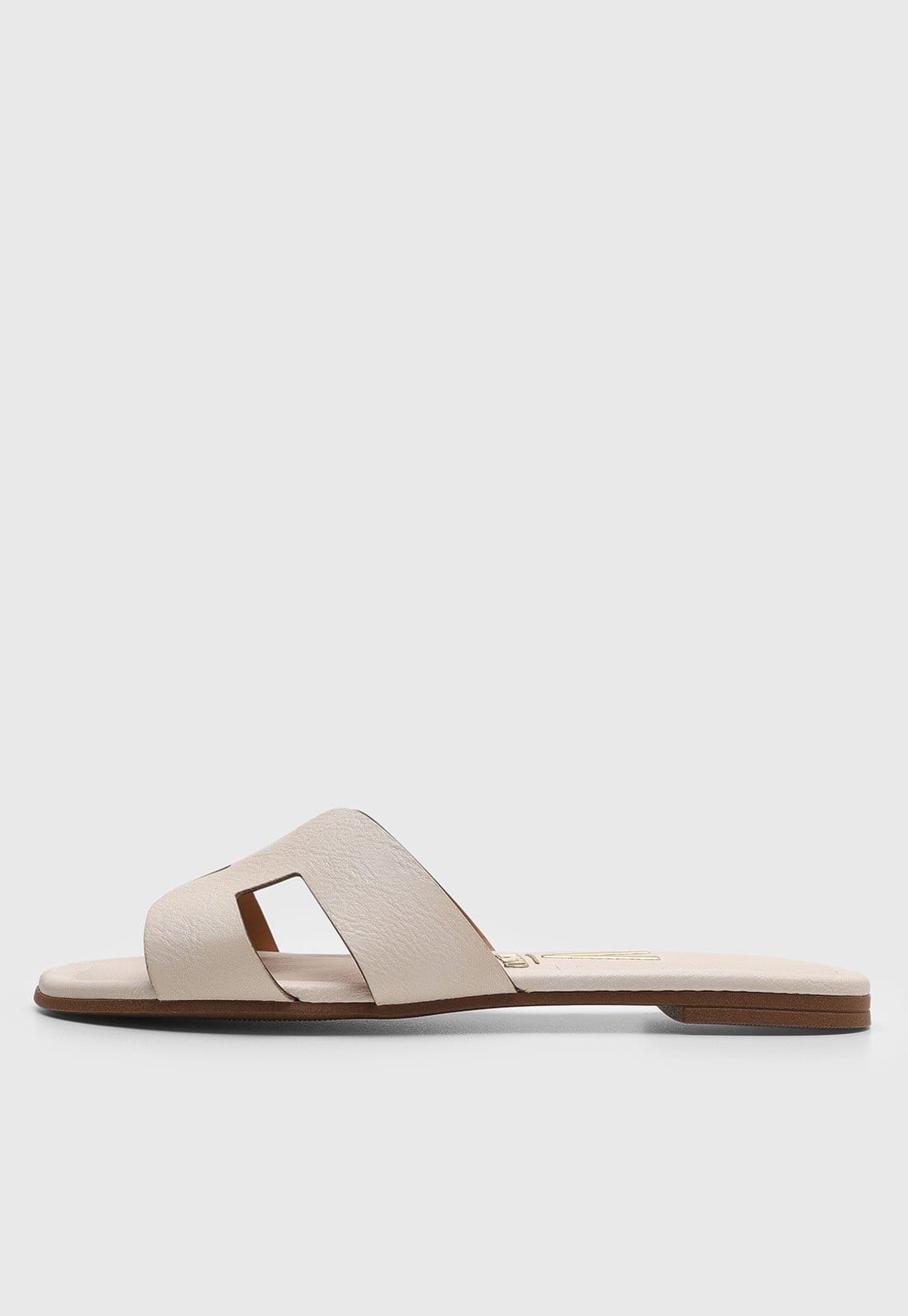 Vista principal Rasteirinha Feminina Vizzano Tiras Largas Off-White VIZZANO off-white white