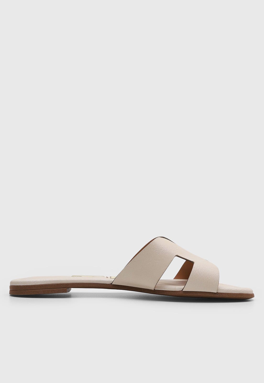 Vista 2 Rasteirinha Feminina Vizzano Tiras Largas Off-White VIZZANO off-white white