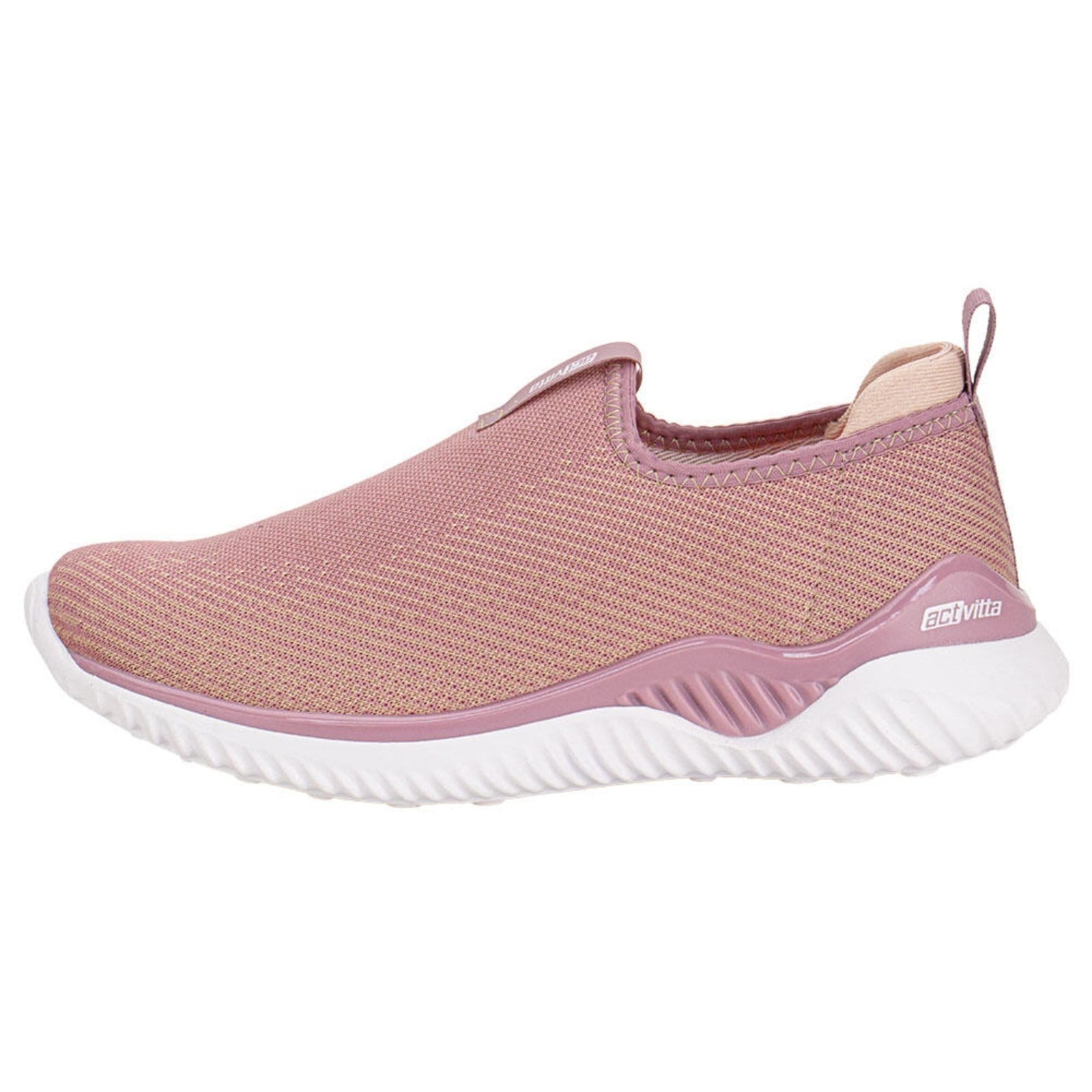 Vista 2 Tênis Feminino Slip On Actvitta 4802244 B0442444 ACTVITTA rosa