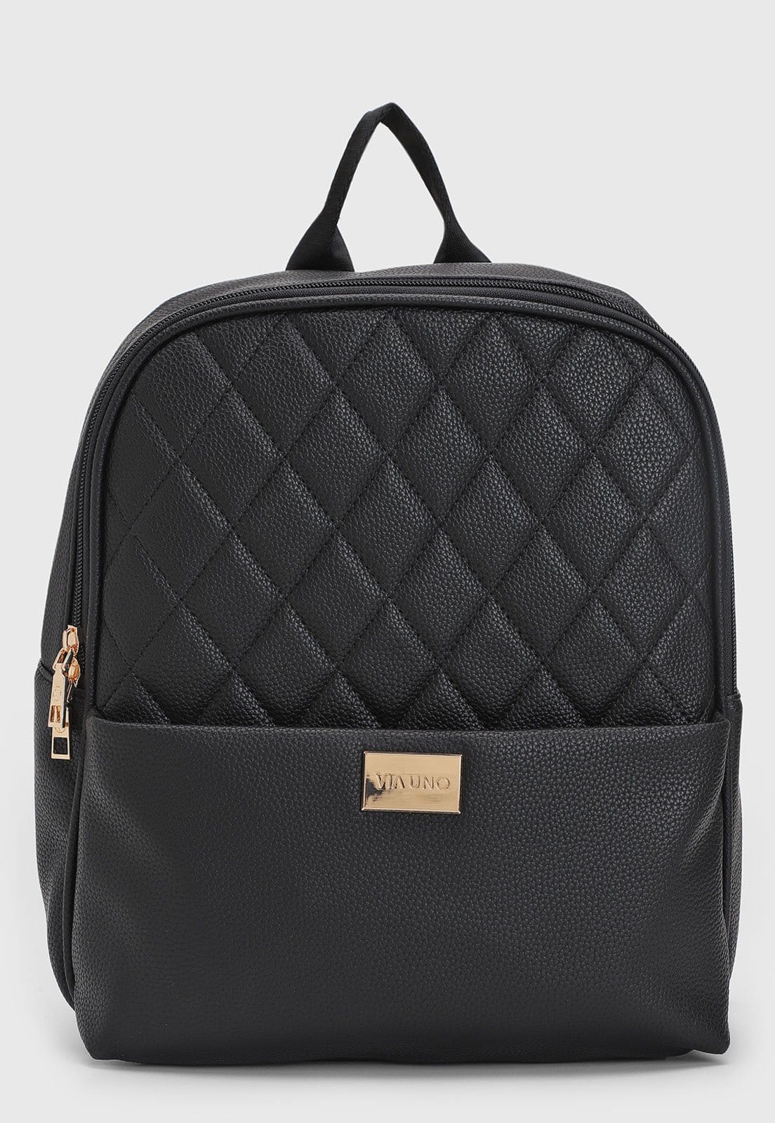 Mochila Feminina VIA UNO Matelassê Preta