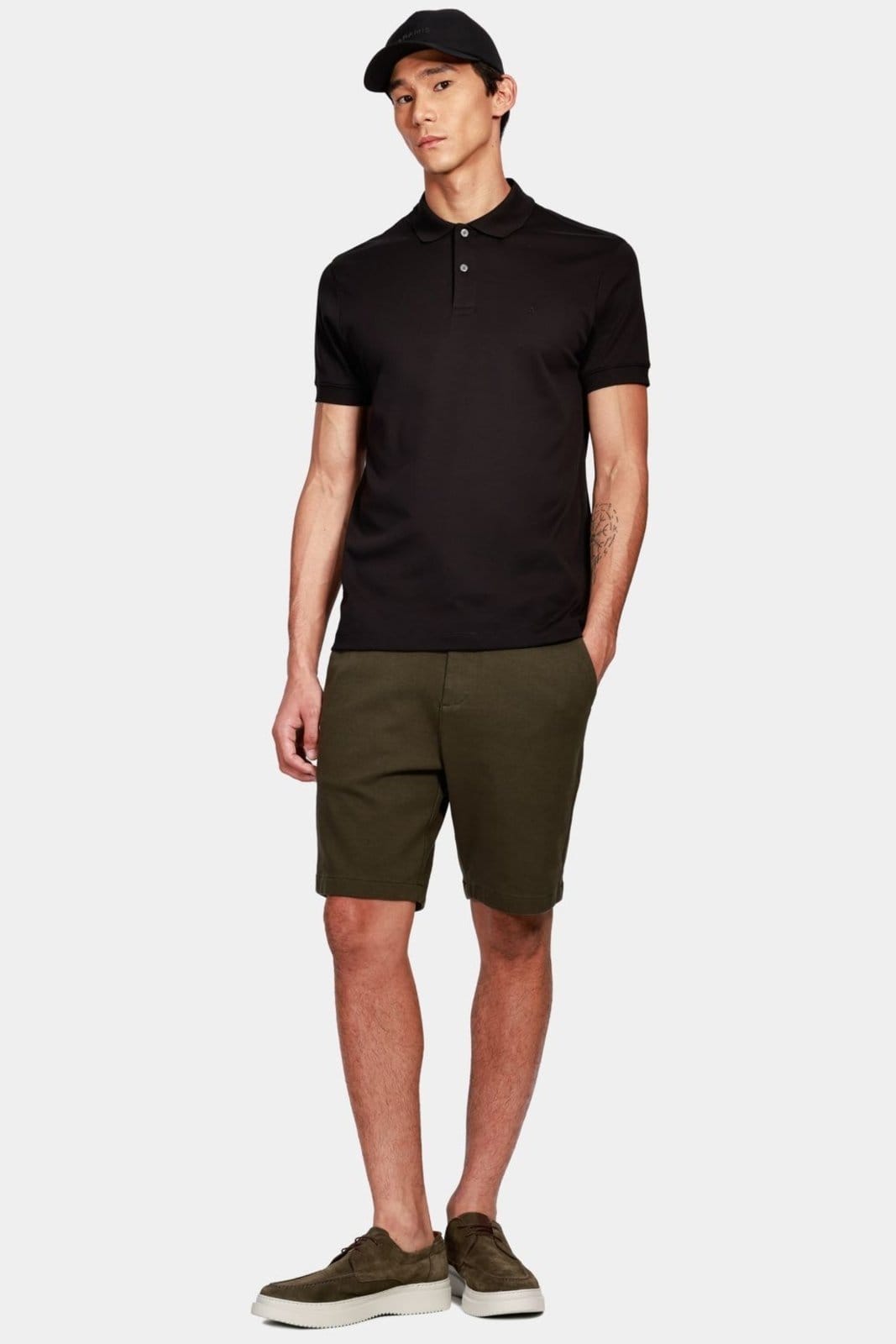 Vista 2 Polo Aramis Algodão Pima Preto Aramis incolor