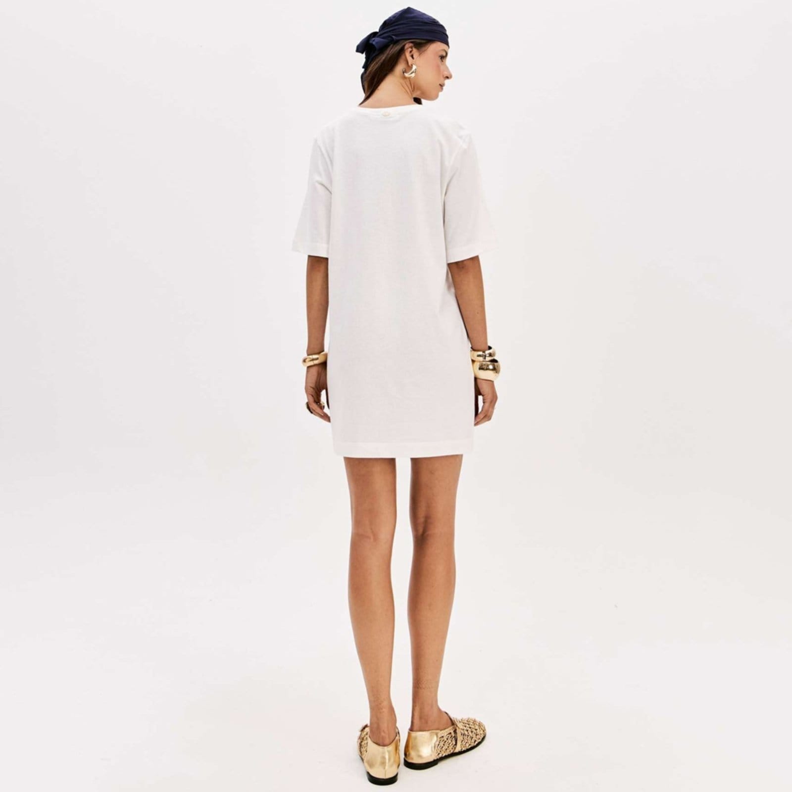 Vista 2 Vestido Lança Perfume Tdress Pr26 Off White Feminino Lança Perfume amarelo white