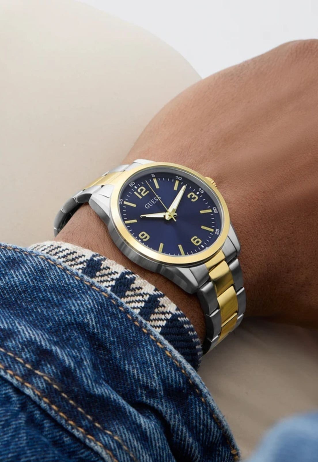 Relógio Guess Sport Aço Dourado e - 2