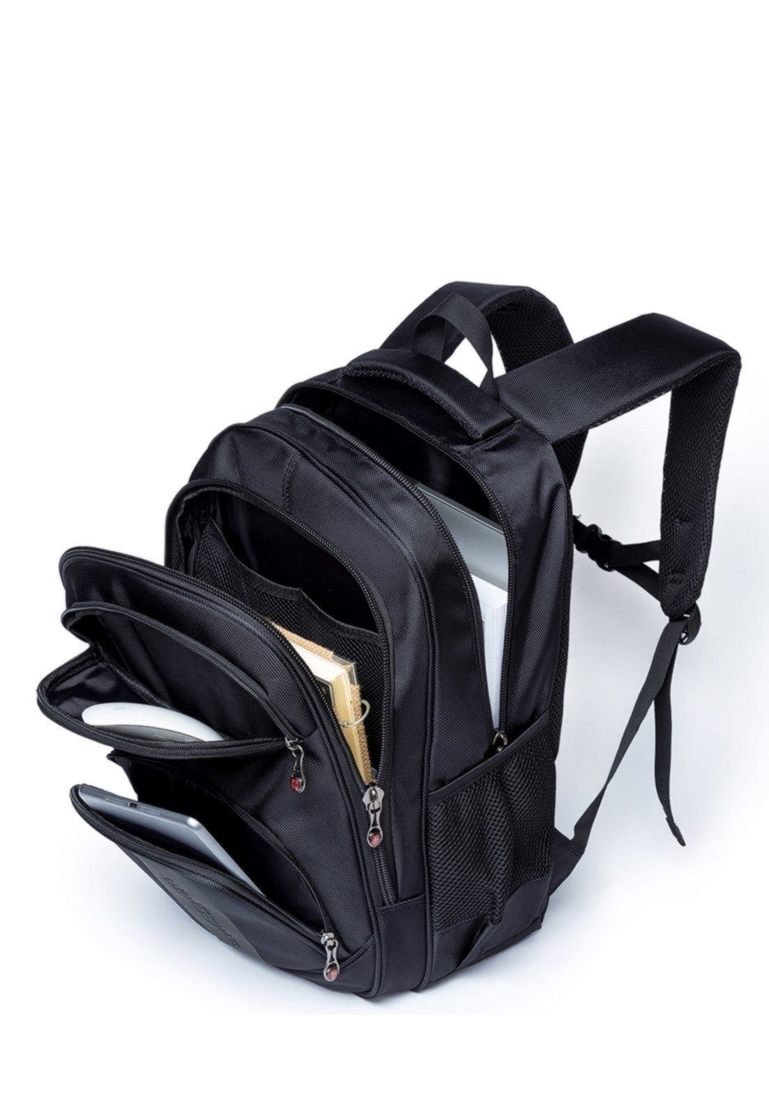 Vista 2 Mochila Bolsa SWISSPORT Masculina Notebook Preta Executiva Reforçada Swissport preto