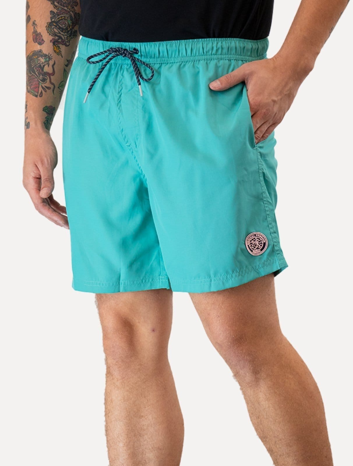 Vista principal Short Original Penguin Masculino D Água Basic Patch Sage Original Penguin verde