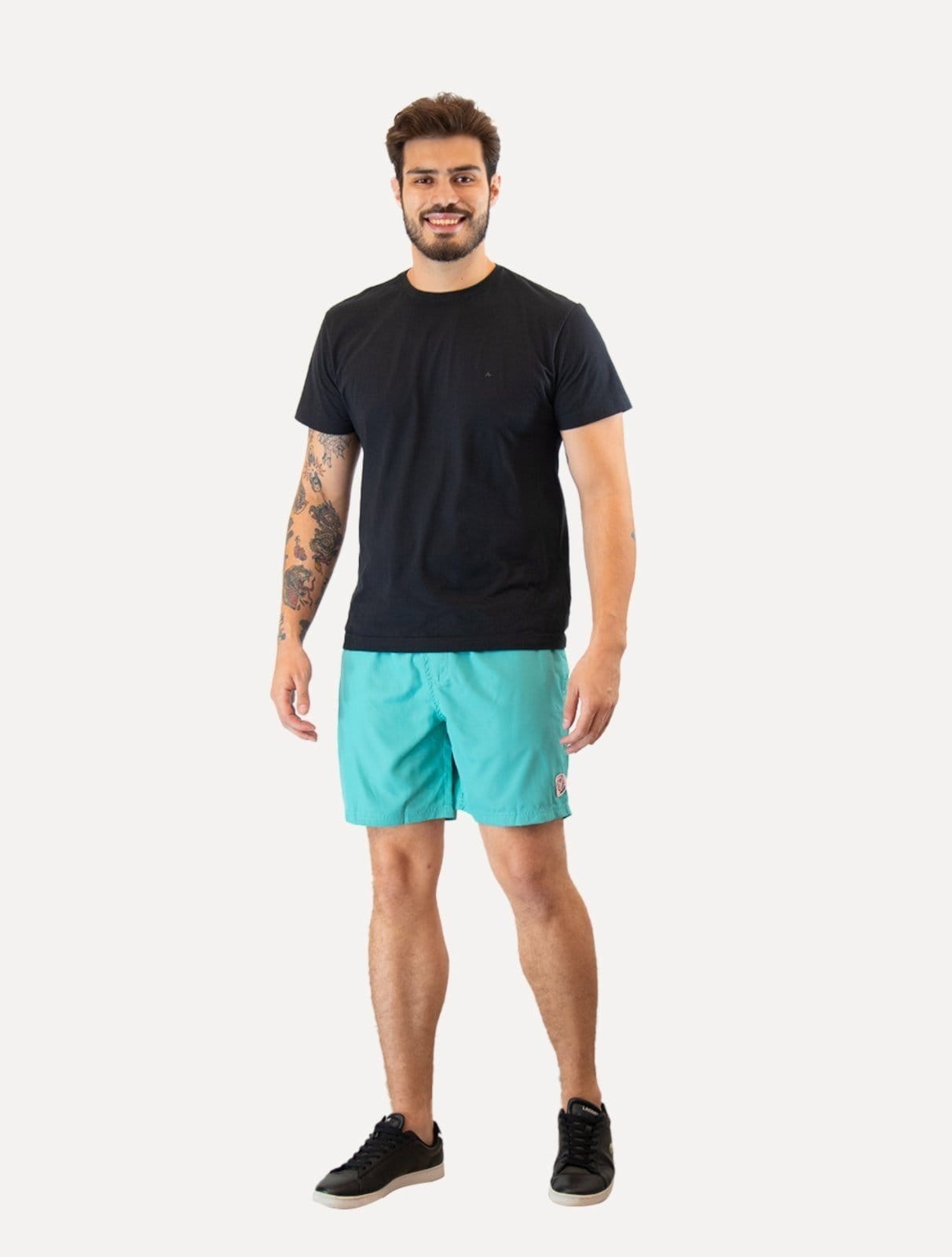 Vista 2 Short Original Penguin Masculino D Água Basic Patch Sage Original Penguin verde