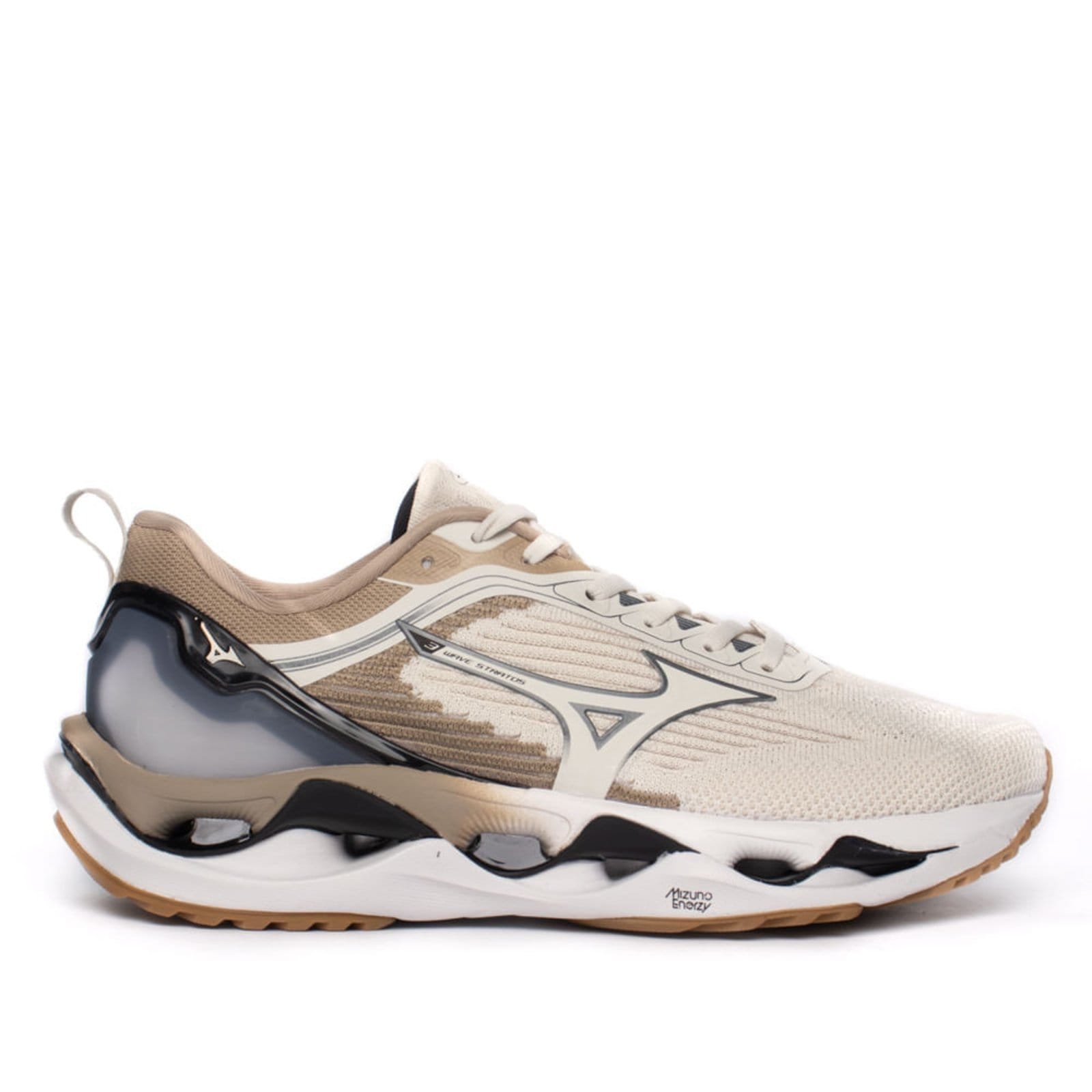 Tênis Masculino Mizuno Wave Stratos 3 Branco/Preto