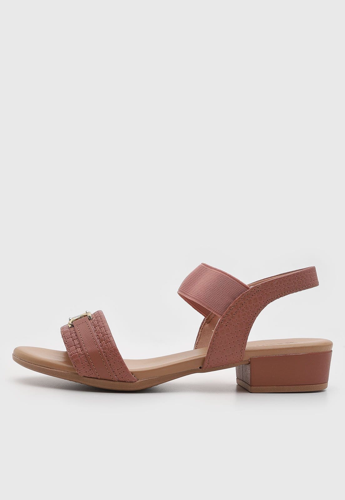 Sandália Feminina Usaflex Salto Baixo Bloco