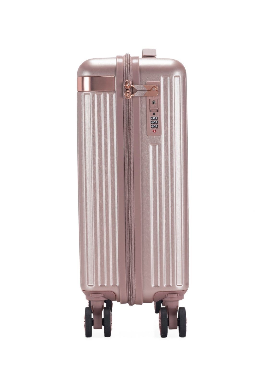 Vista 2 Mala Bordo Pequena Cavalera Resistente Viagem PP Passeio Casual Moderna Feminina Espaçosa Cavalera rosa