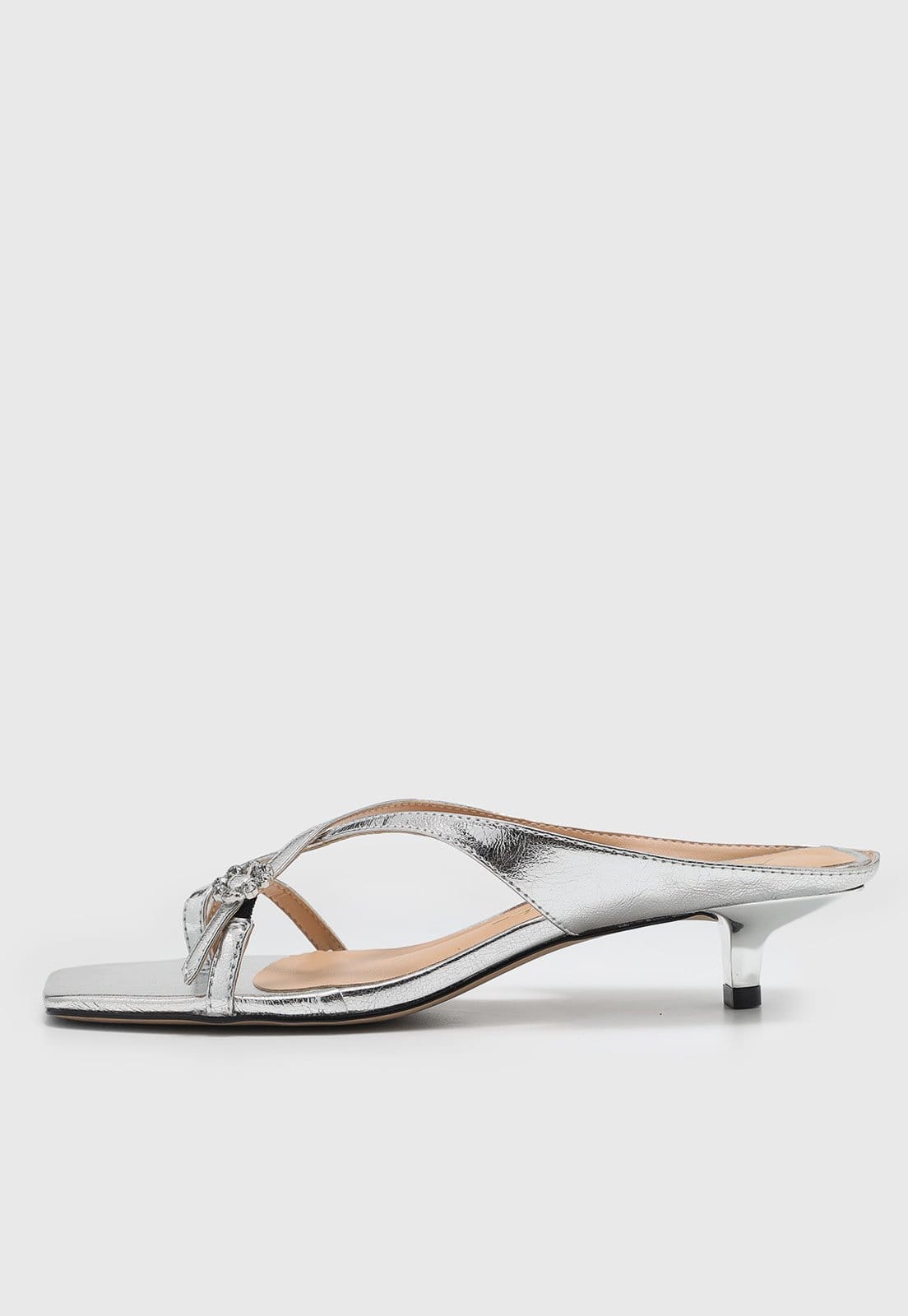 Sandália Feminina Luiza Barcelos Tiras Metalizadas