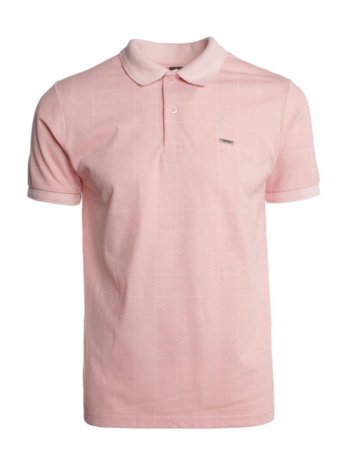 Polo Piquet Xadrez Manga Curta Masculina ROSE