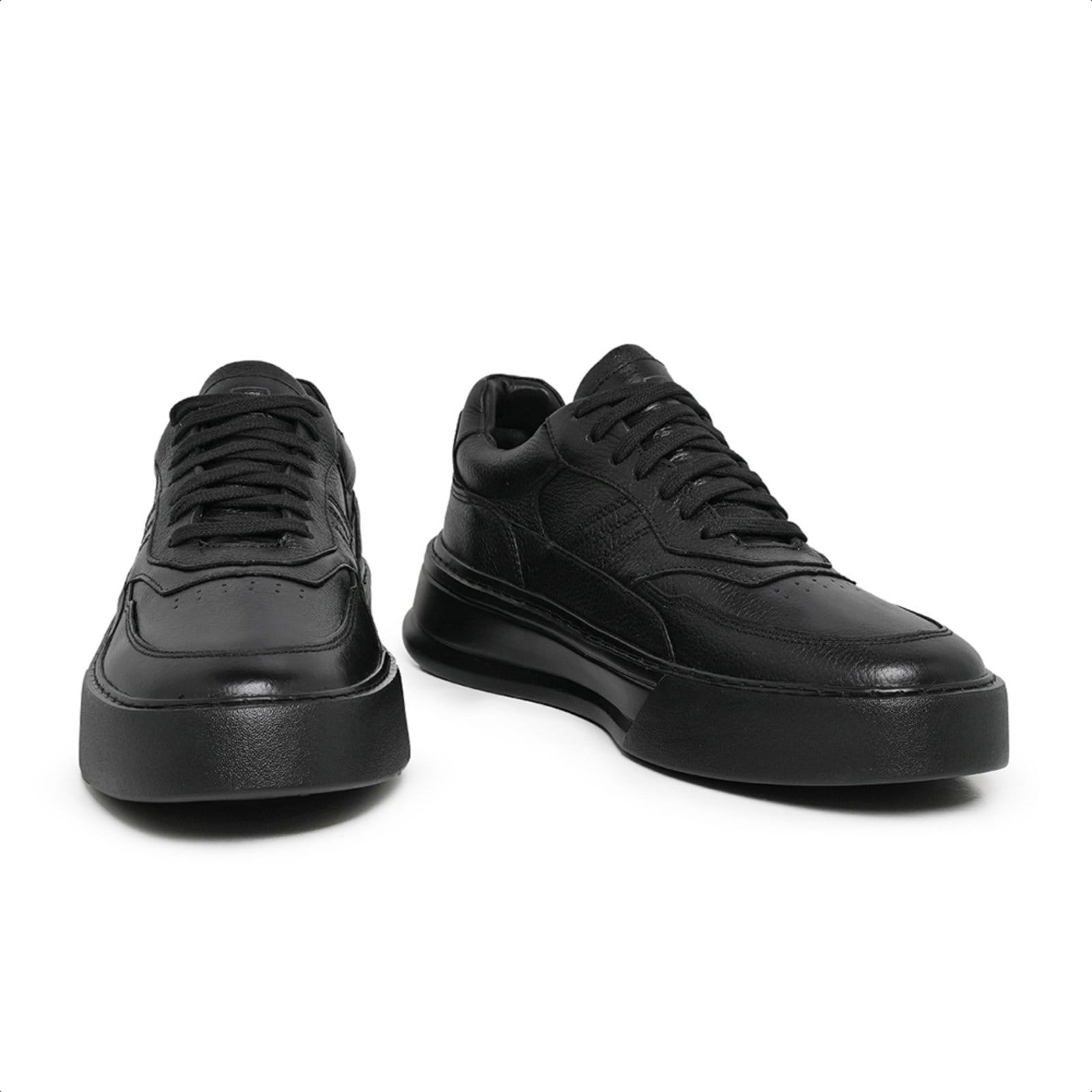 Vista 2 Sapatênis em Couro Malbork com sola de Borracha 028500P Malbork preto