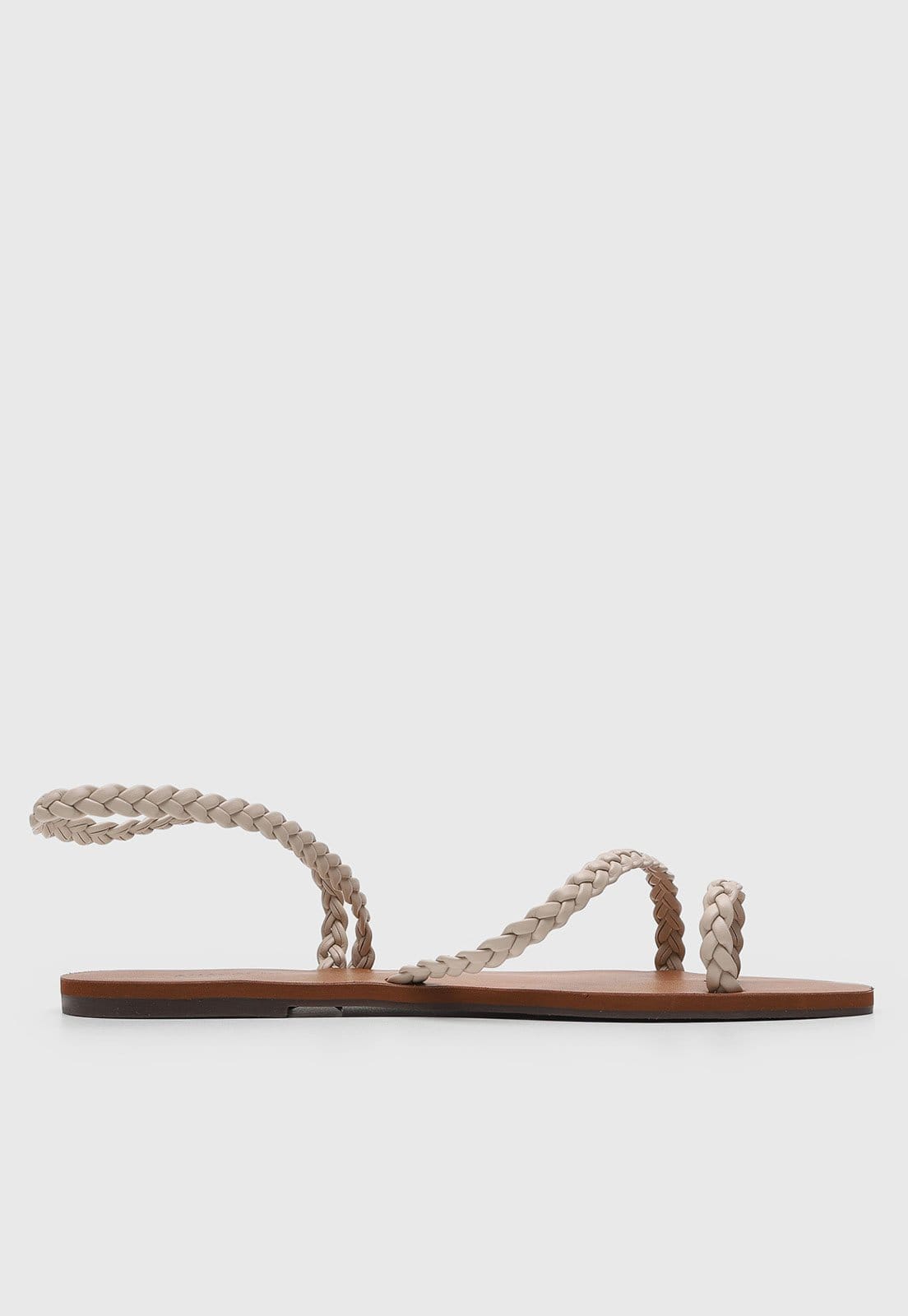 Vista 2 Rasteira Feminina Anacapri Tiras Trançadas Off-White Anacapri off-white white