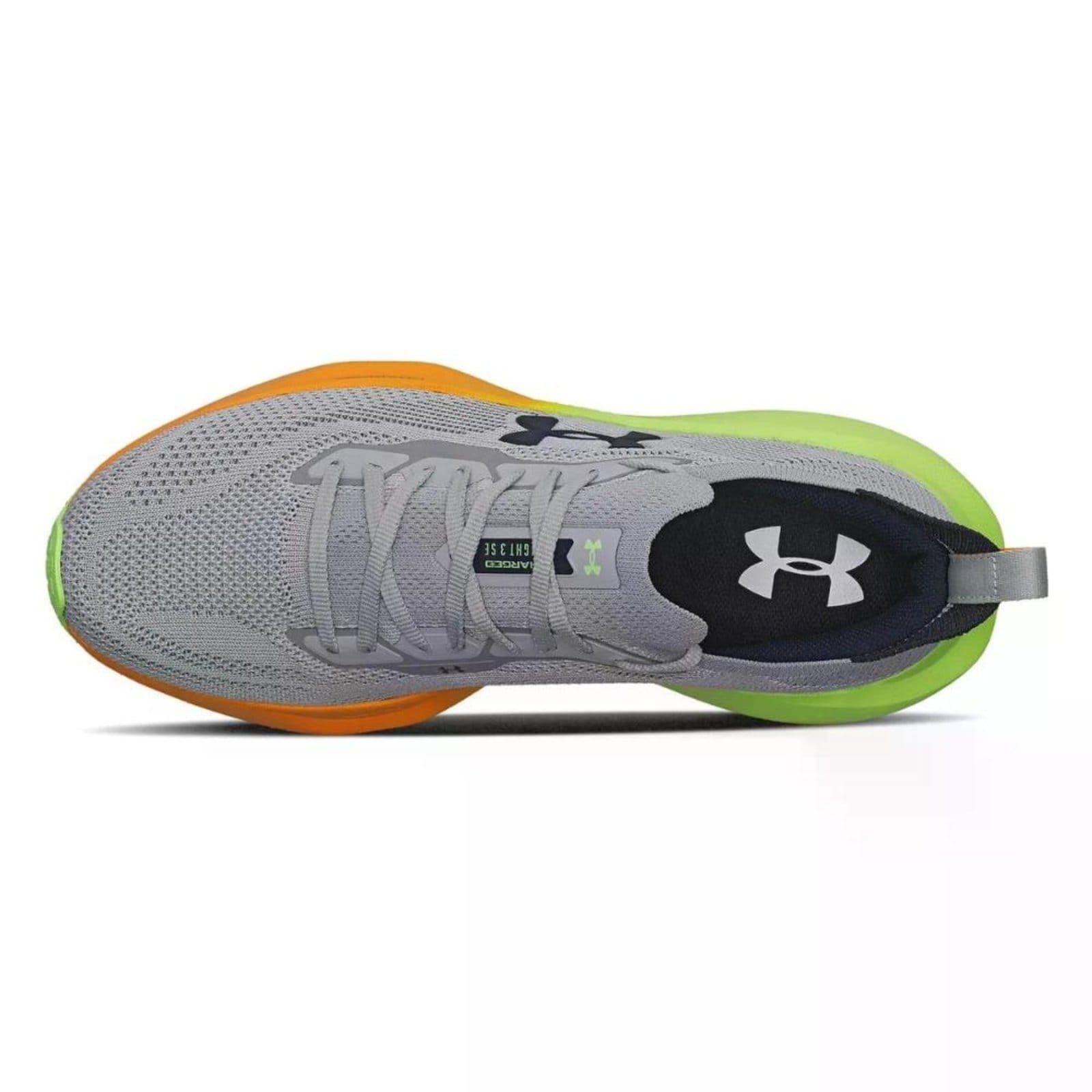 Vista 2 Tenis Masculino Running Under Armour Slight 3 Se 6009880-0 Cinza/Verde Under Armour cinza verde