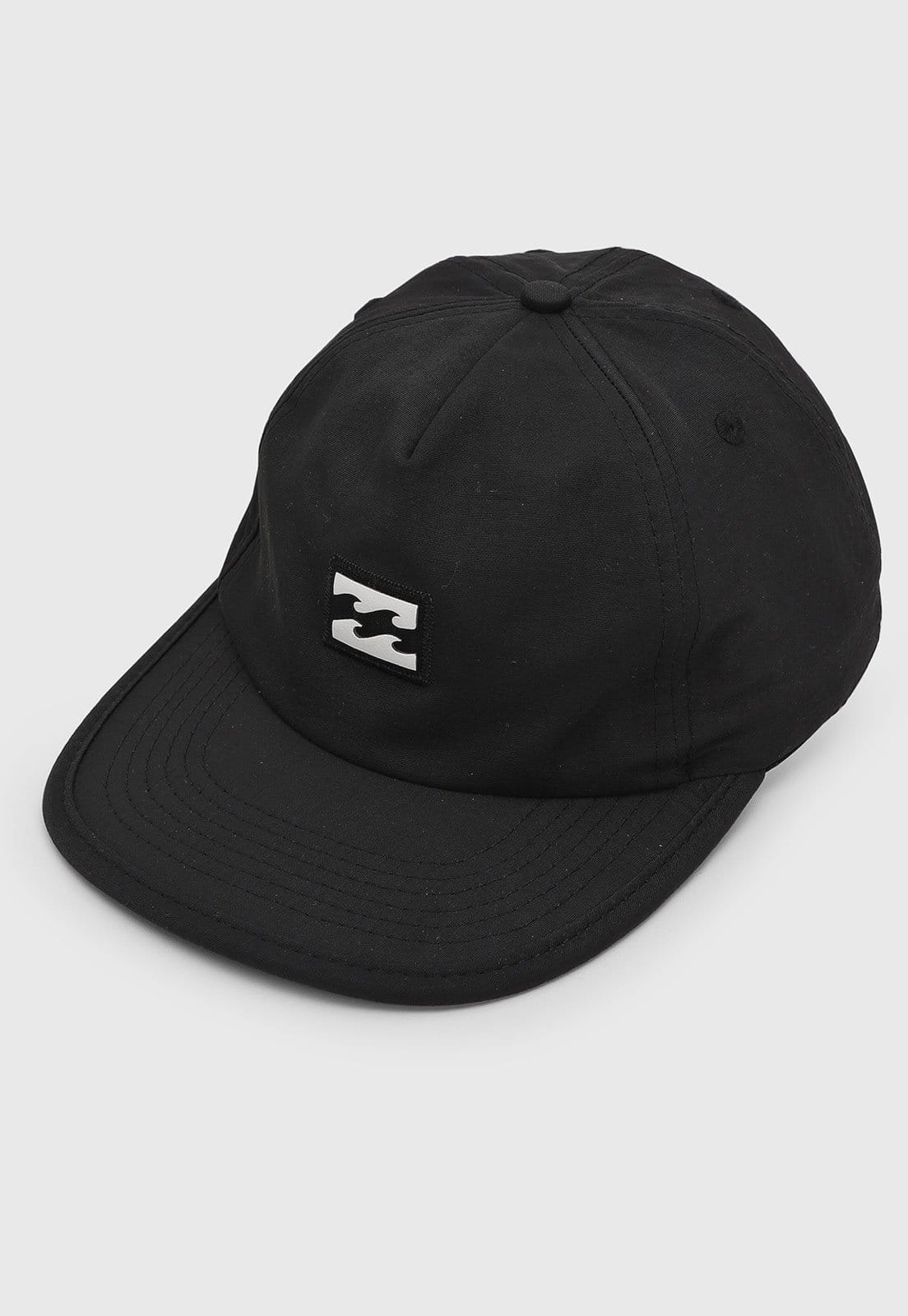 Vista 2 Boné Masculino Billabong Aba Reta Logo Preta Billabong preto