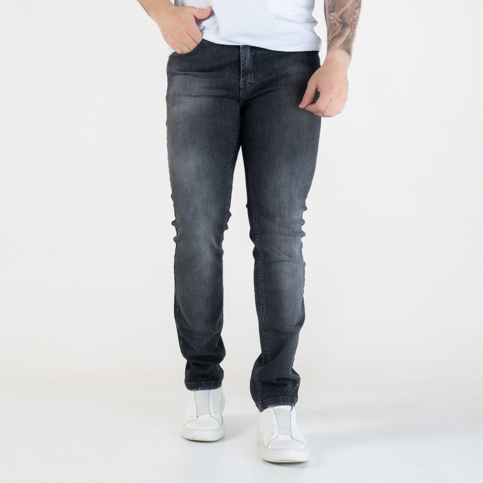 Calça Jeans Ellus Slim Zetex Preta