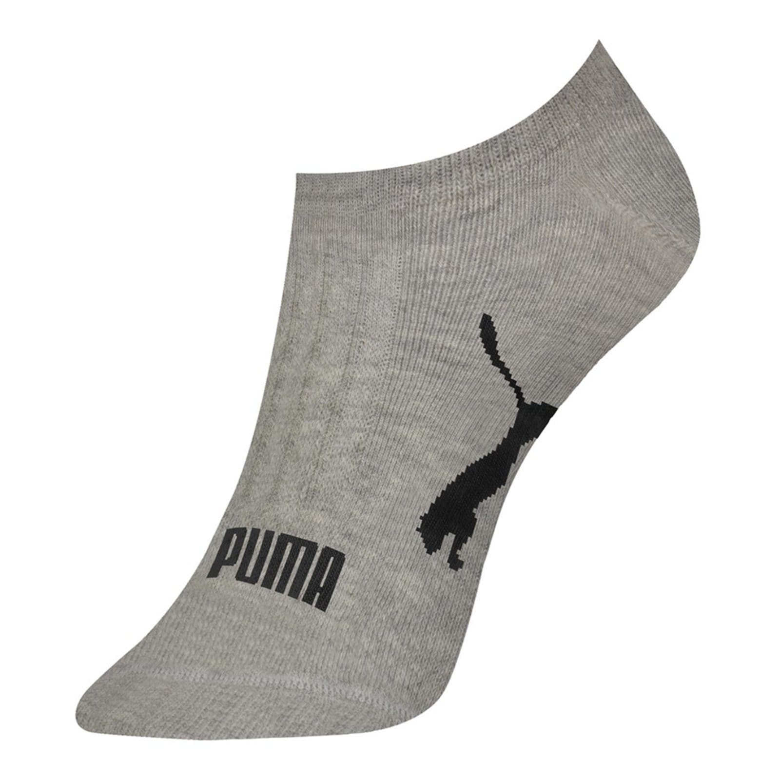 Vista 2 Kit 3 Pares de Meias Puma Sapatilha Esportiva Feminino Puma cinza