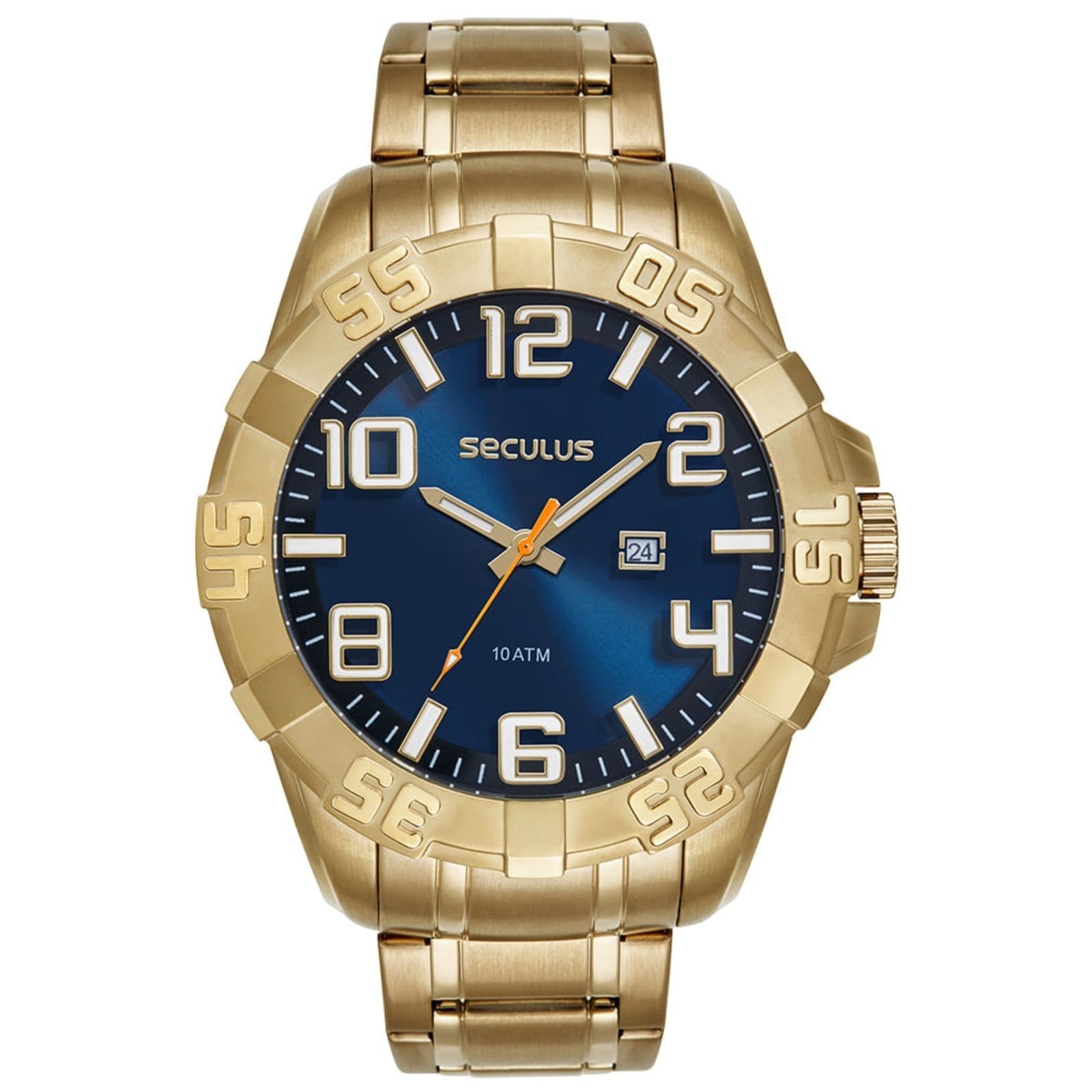 Relógio Masculino Robusto Aço Aro 3D