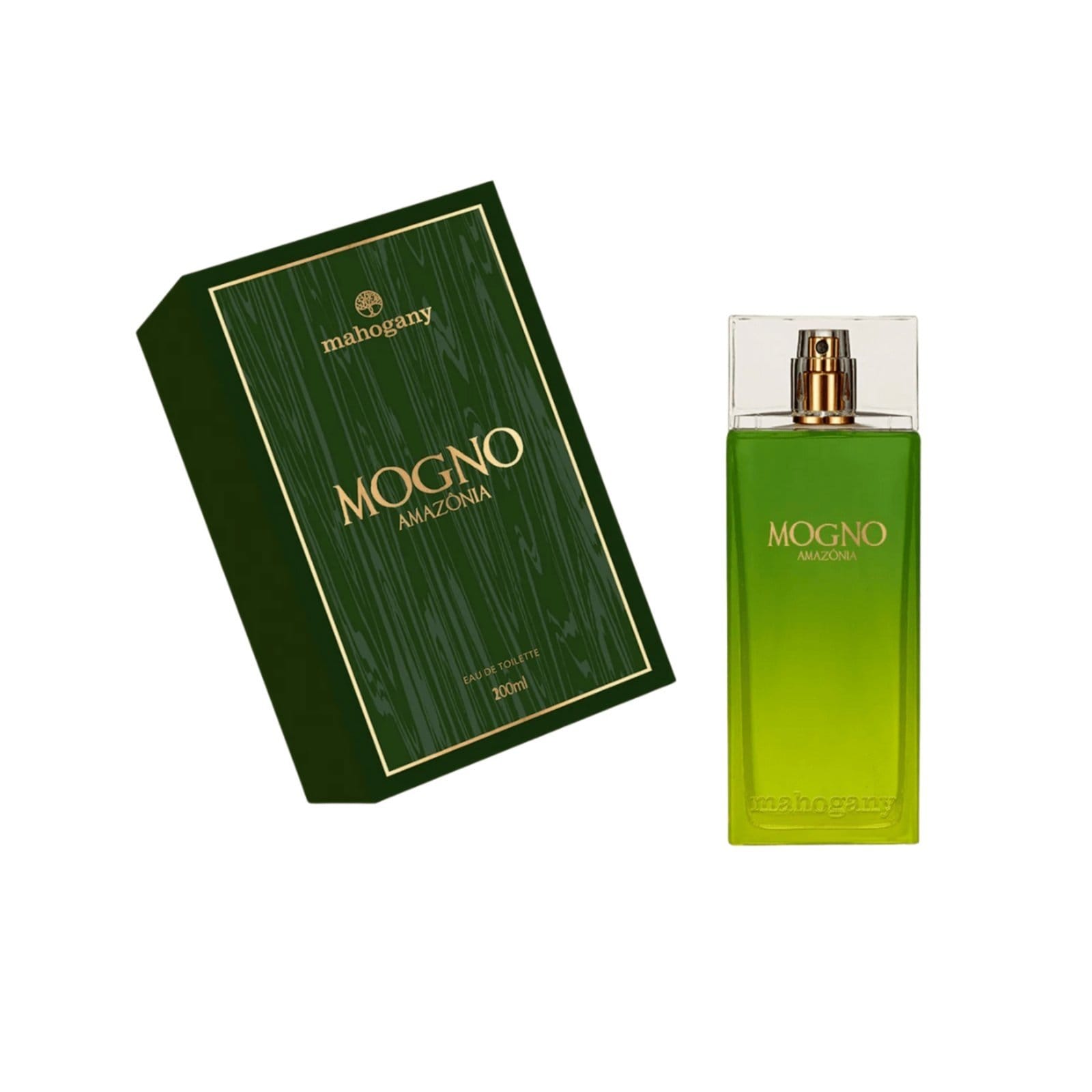 Vista 2 Mahogany Fragrância Eau de Toilette Mogno Amazônia Mahogany verde militar