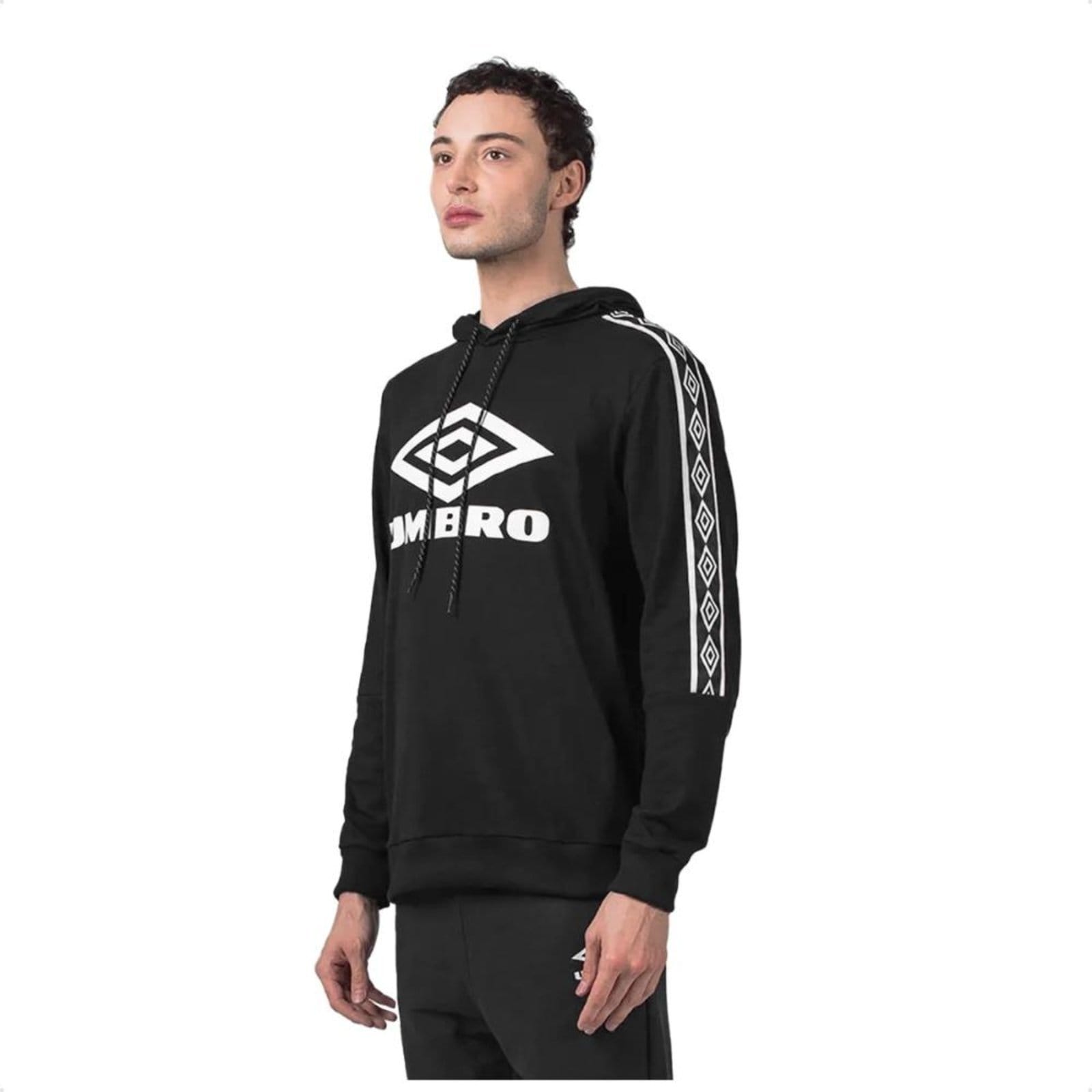Vista 2 Blusa Moletom Umbro Tradicional Club Masculino Umbro preto