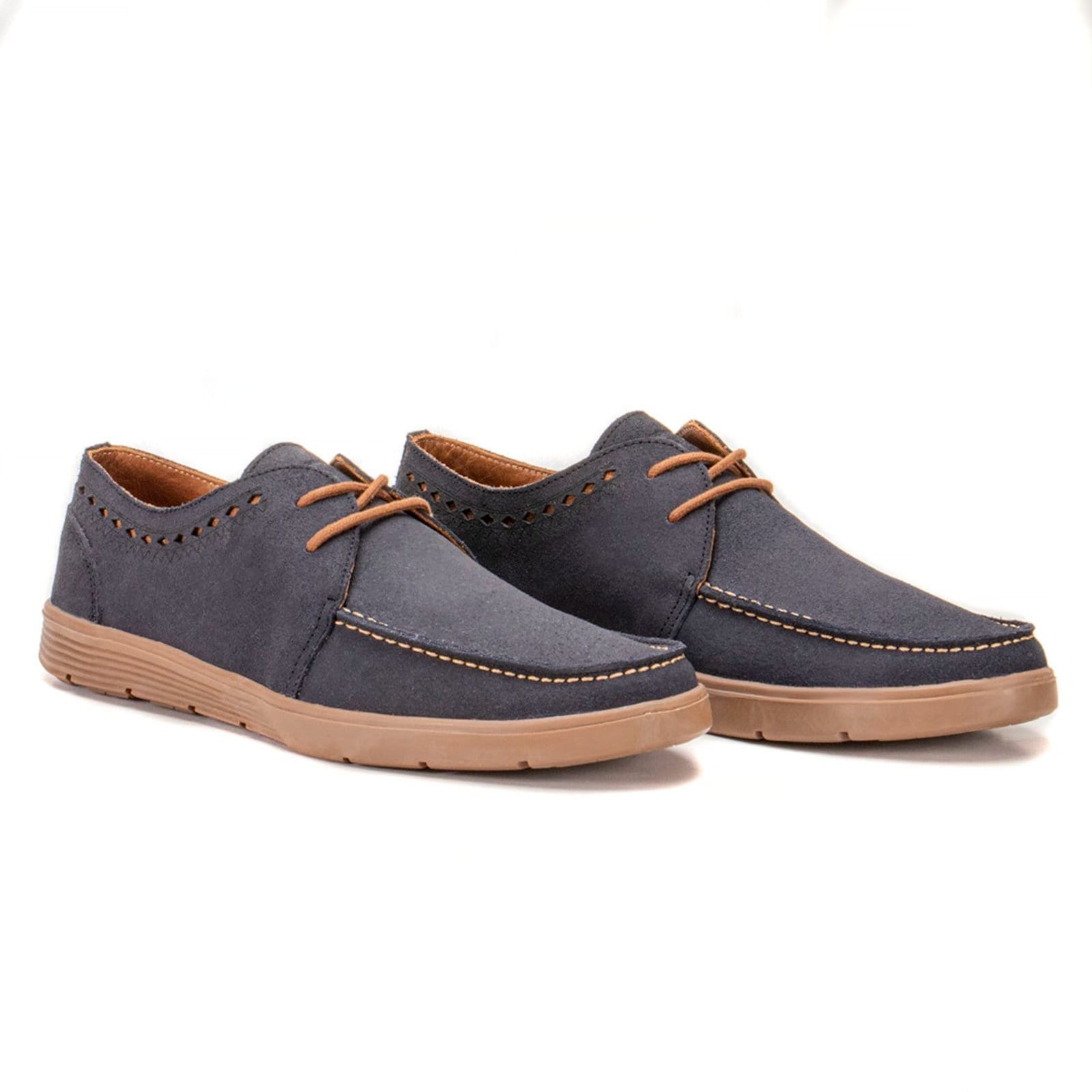 Vista 2 Mocassim Masculino Dockside Alfa Couro Marinho Lavini Shoes azul marinho
