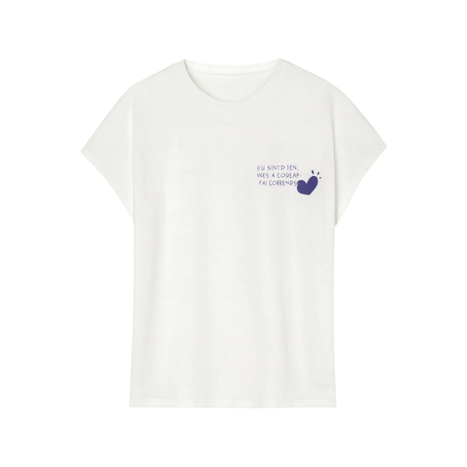 Camiseta Terra MY.NA Me Sinto Zen Branca