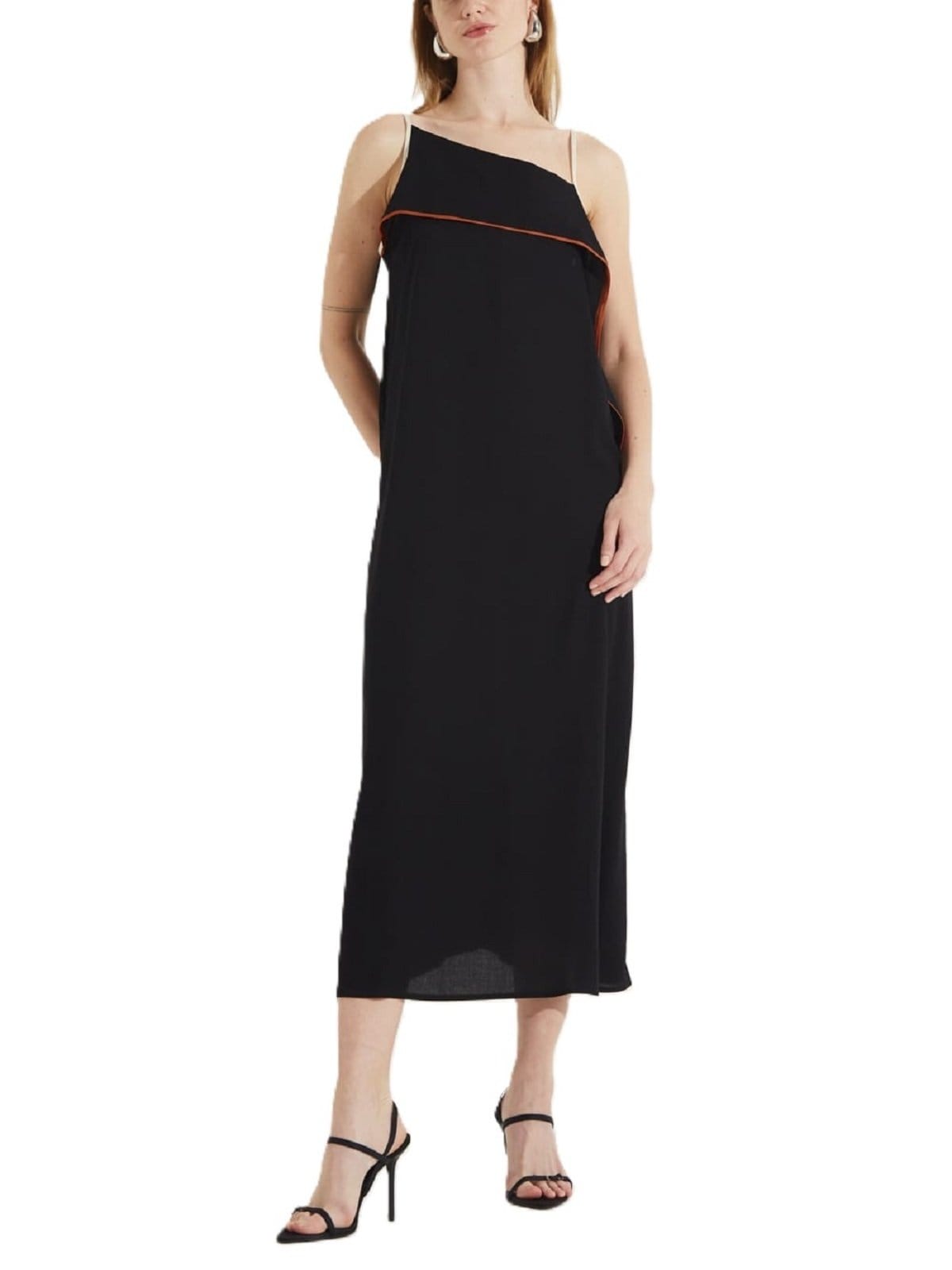 Vista principal Vestido Forum Alça Fina Forum preto