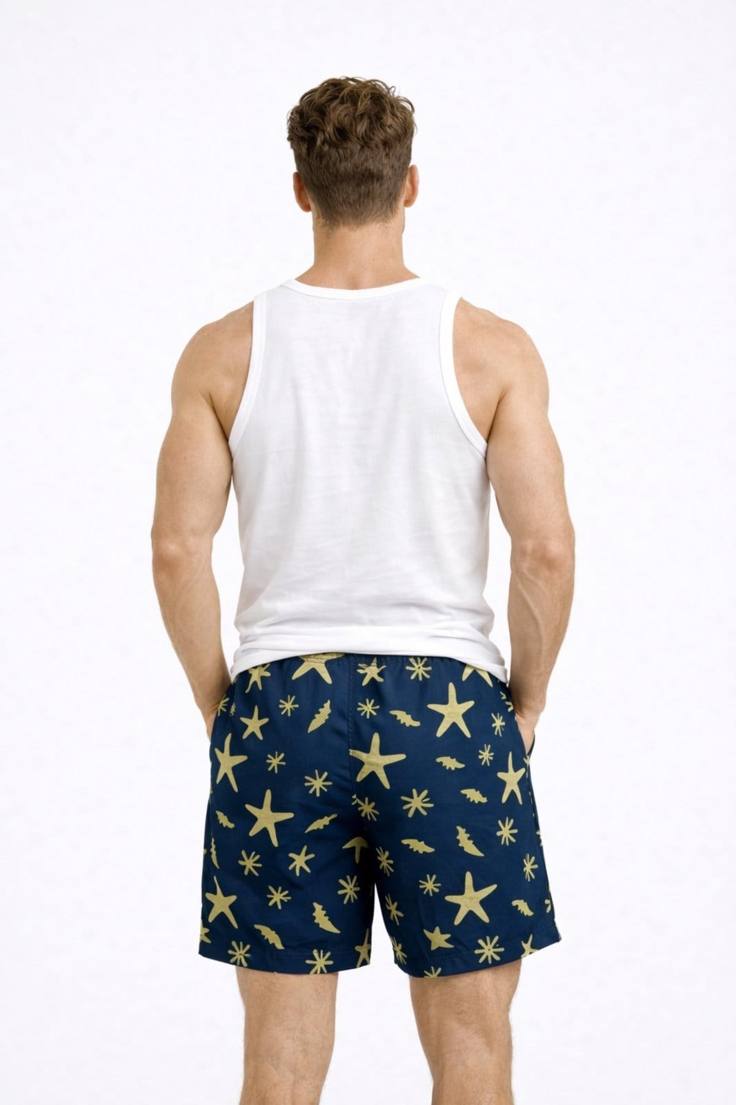 Vista 2 Bermuda Verão D Bell Outlet Fashion Estampa Estrela do Mar D BELL OUTLET FASHION azul