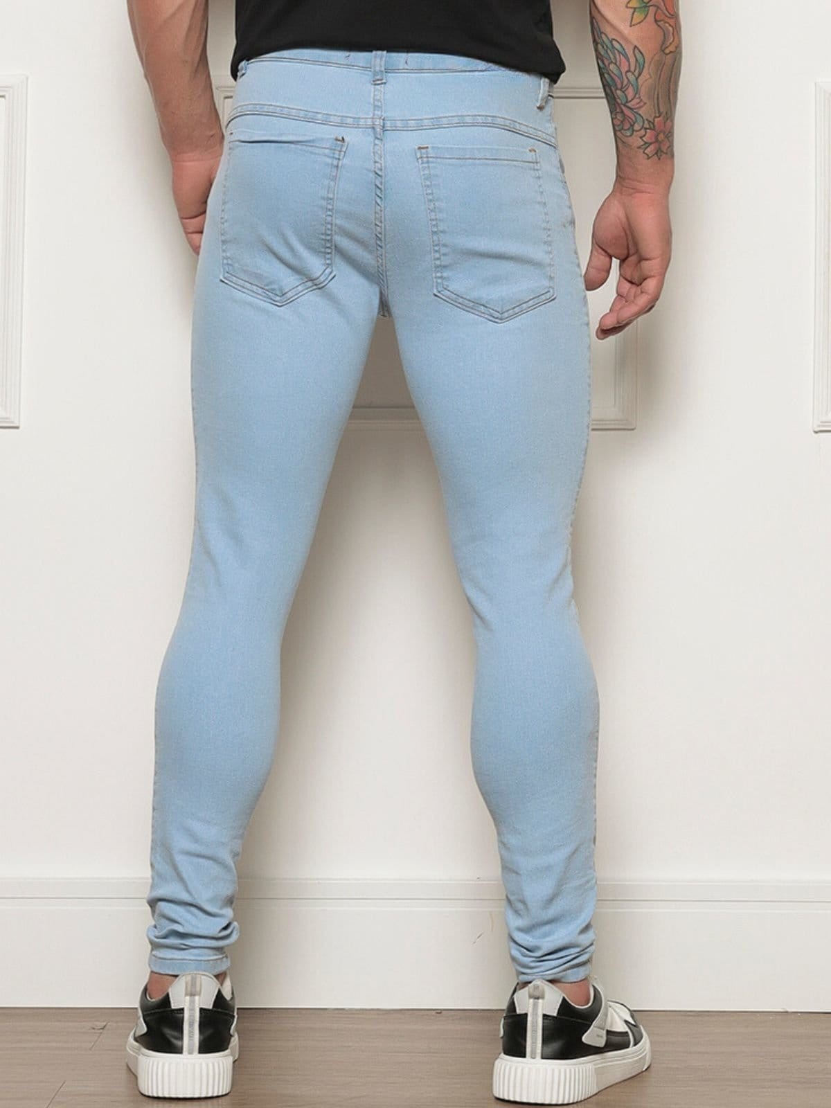 Vista 2 Calça Jeans Skinny Delave Masculina Claro CKF Wear azul