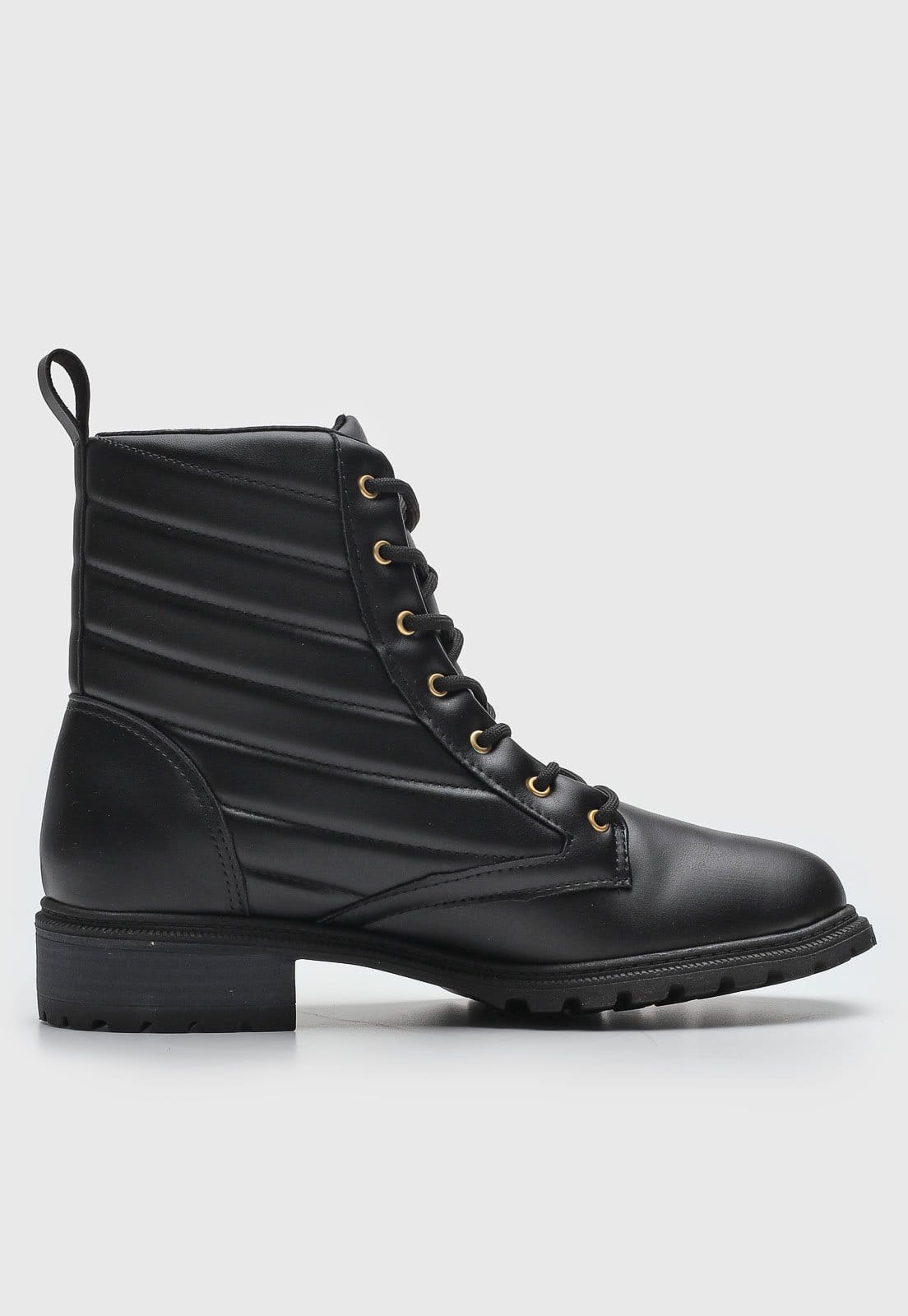 Vista 2 Bota Coturno Modare Matelassê Preta MODARE preto