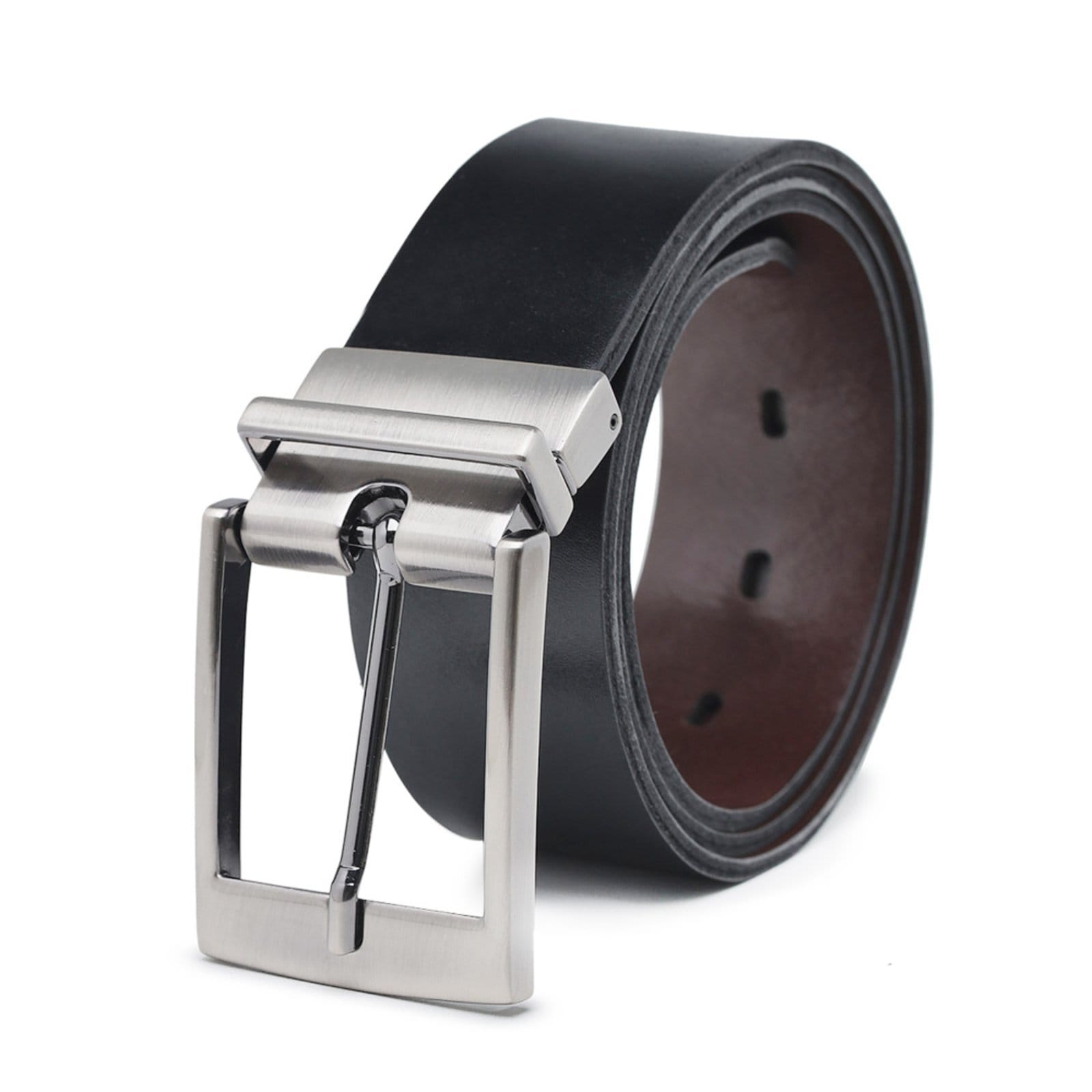 Vista 2 Cinto Social Dupla Face em Couro Paulo Vieira cor Tabaco Paulo Vieira Homem café