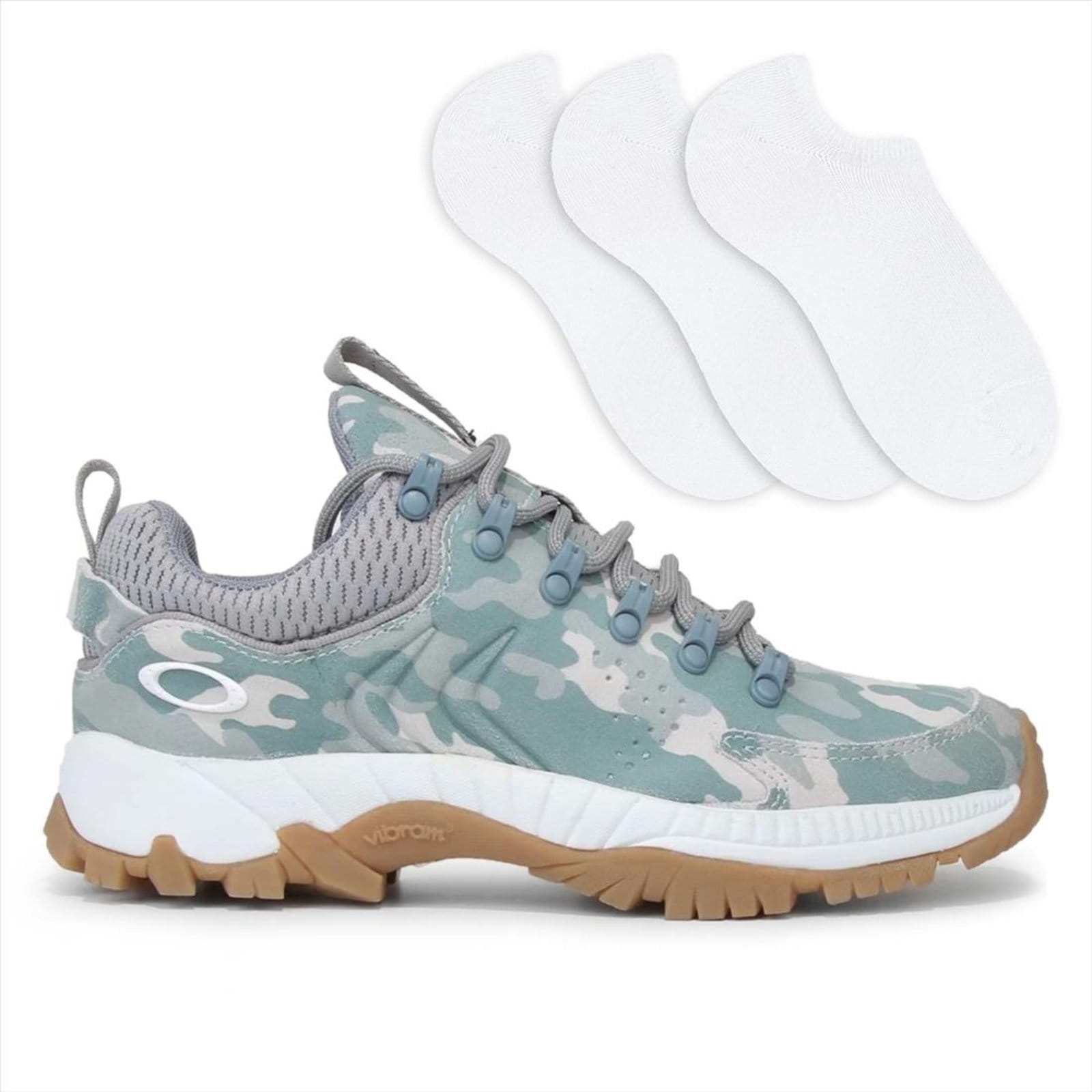 Vista principal Tênis Oakley Masculino Casual Dust Camo + 3 Pares De Meias Oakley verde