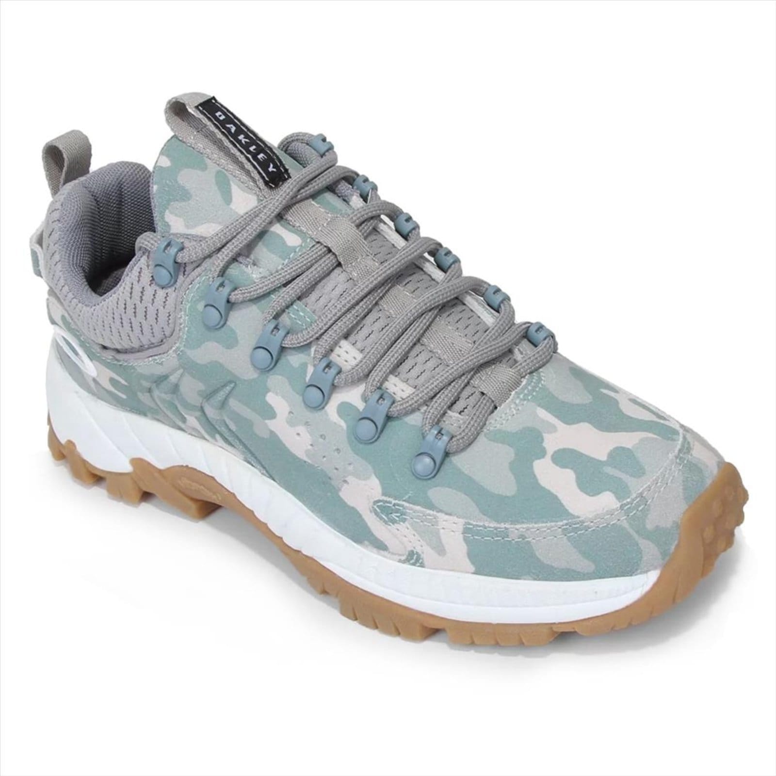 Vista 2 Tênis Oakley Masculino Casual Dust Camo + 3 Pares De Meias Oakley verde