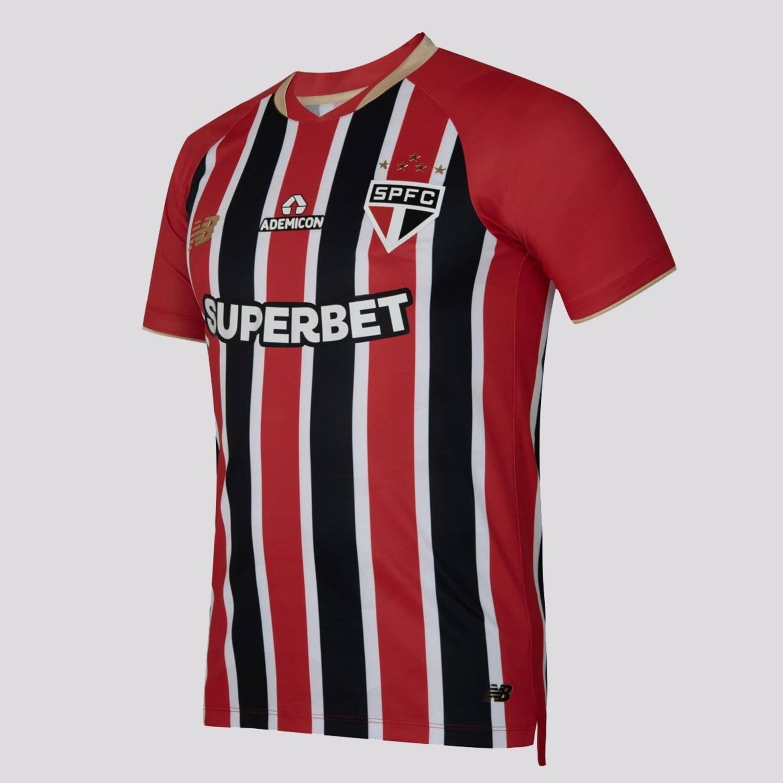 Vista principal Camisa New Balance São Paulo II 2025 Jogador New Balance vermelho