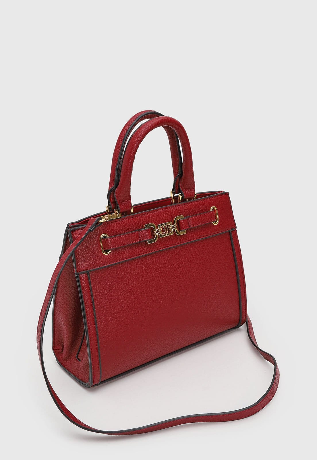 Vista 2 Bolsa Feminina Santa Lolla Estruturada Vermelha Santa Lolla vermelho