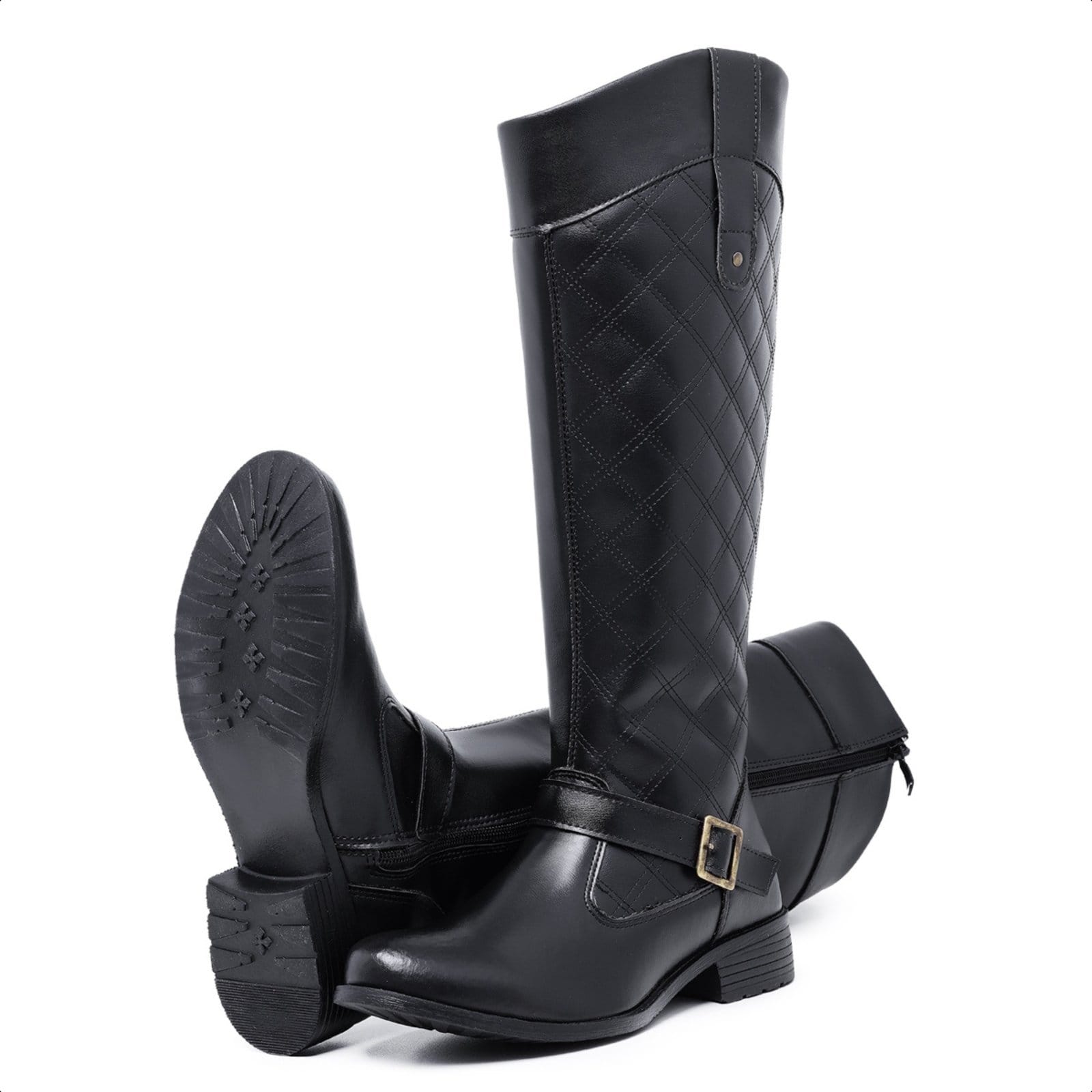 Bota Cano Longo Bia Ramos Montaria Rodeio Country Feminina Preta