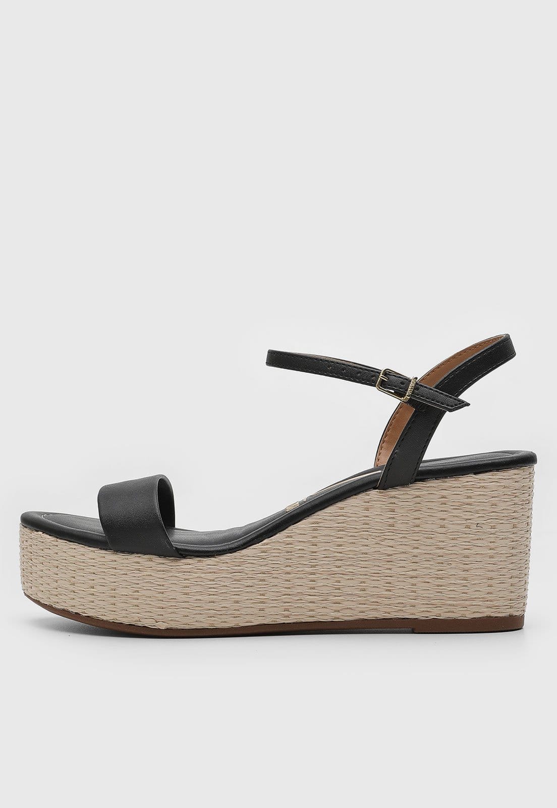 Vista principal Sandália Anabela Vizzano Espadrilhe Preta VIZZANO preto