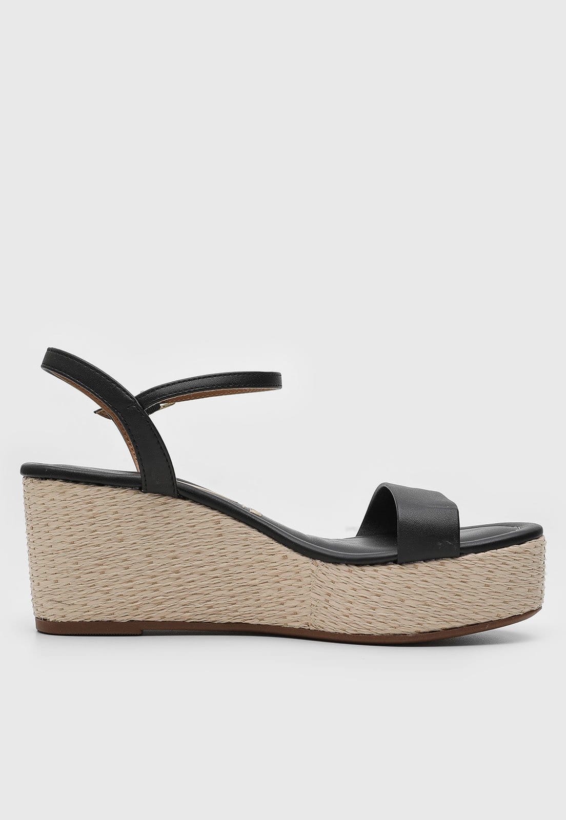 Vista 2 Sandália Anabela Vizzano Espadrilhe Preta VIZZANO preto