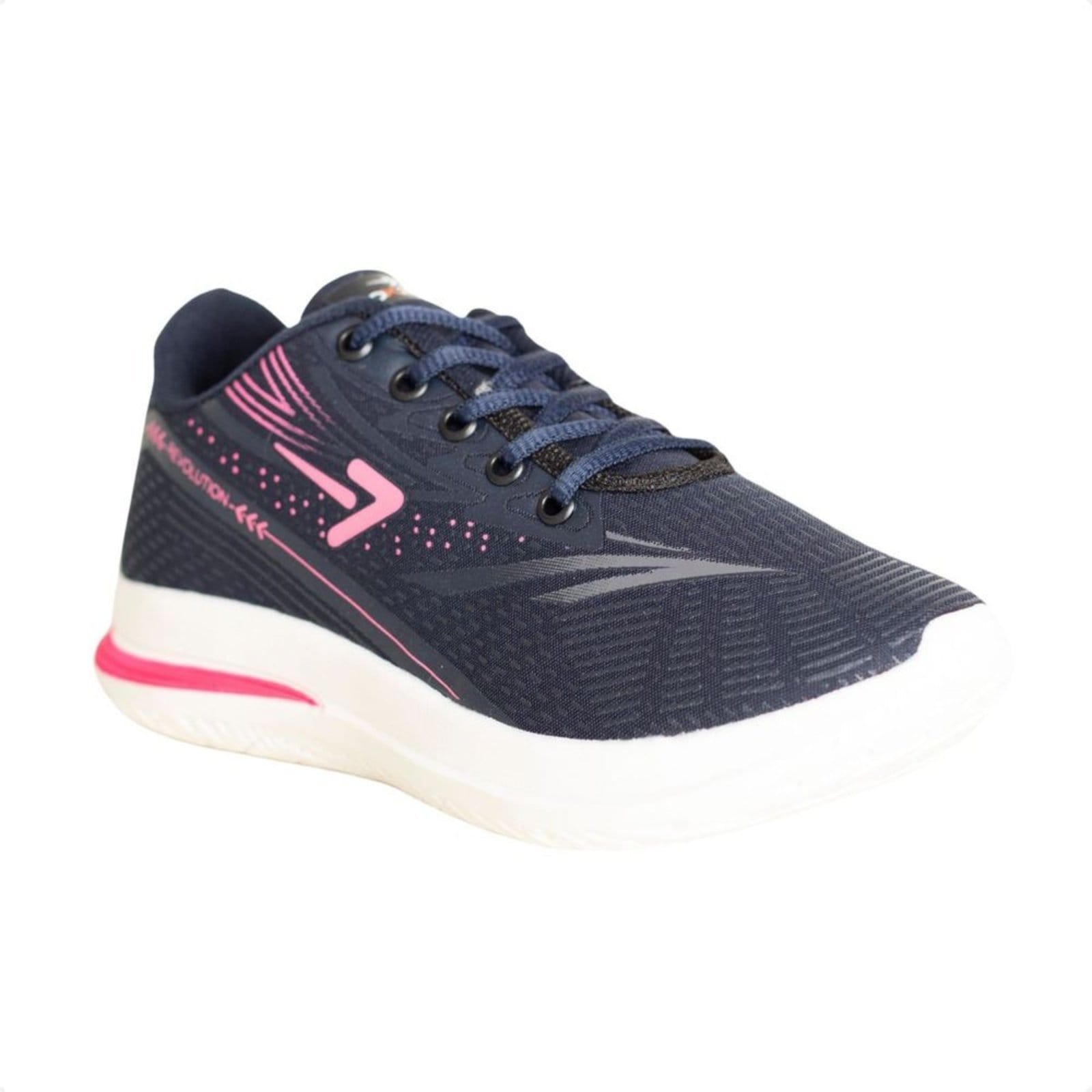 Vista 2 Tênis Corrida Feminino Box 200 E Rosa Box 200 azul