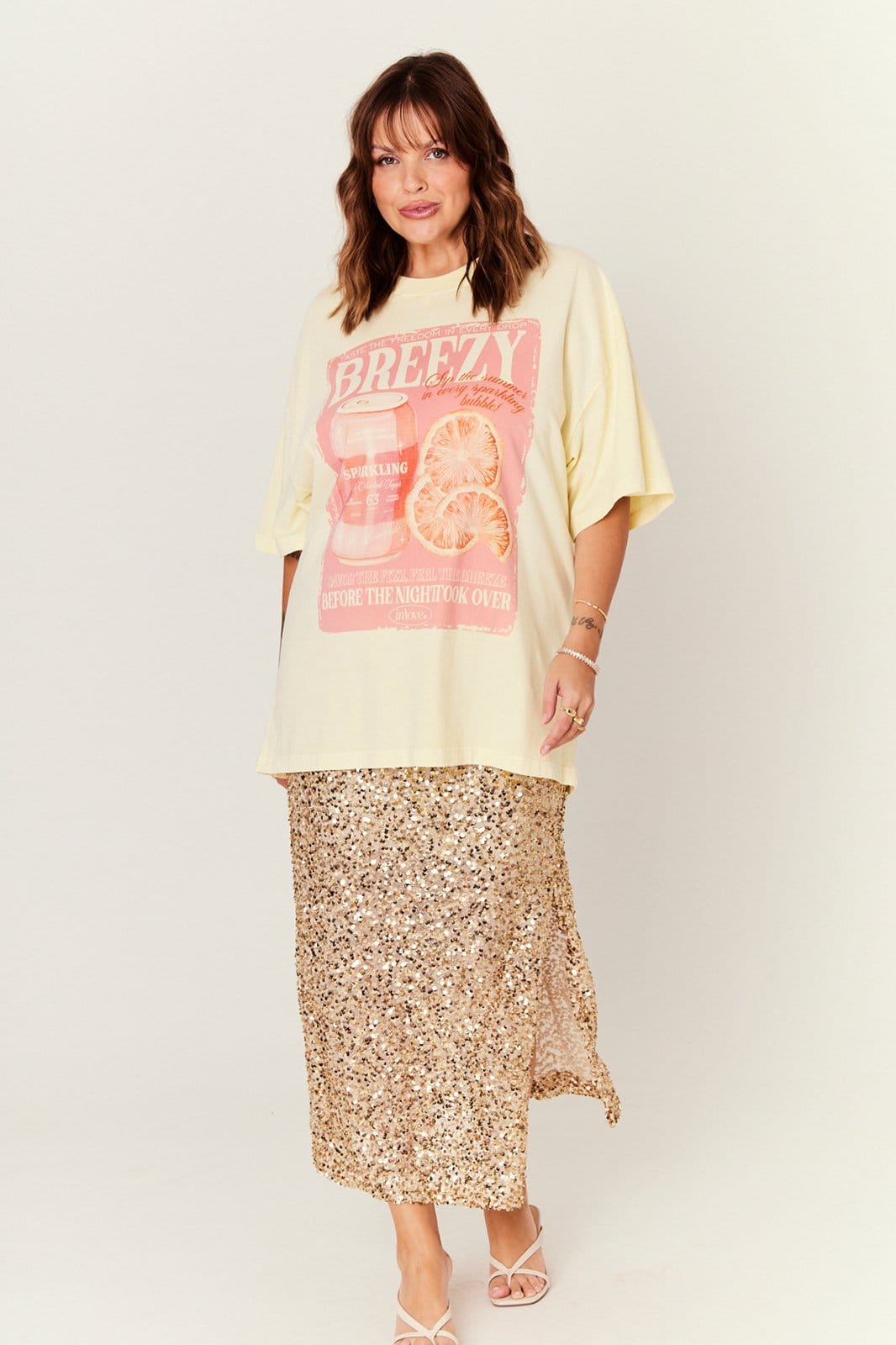 Vista principal Saia In Love Daiana Paete In Love dourado