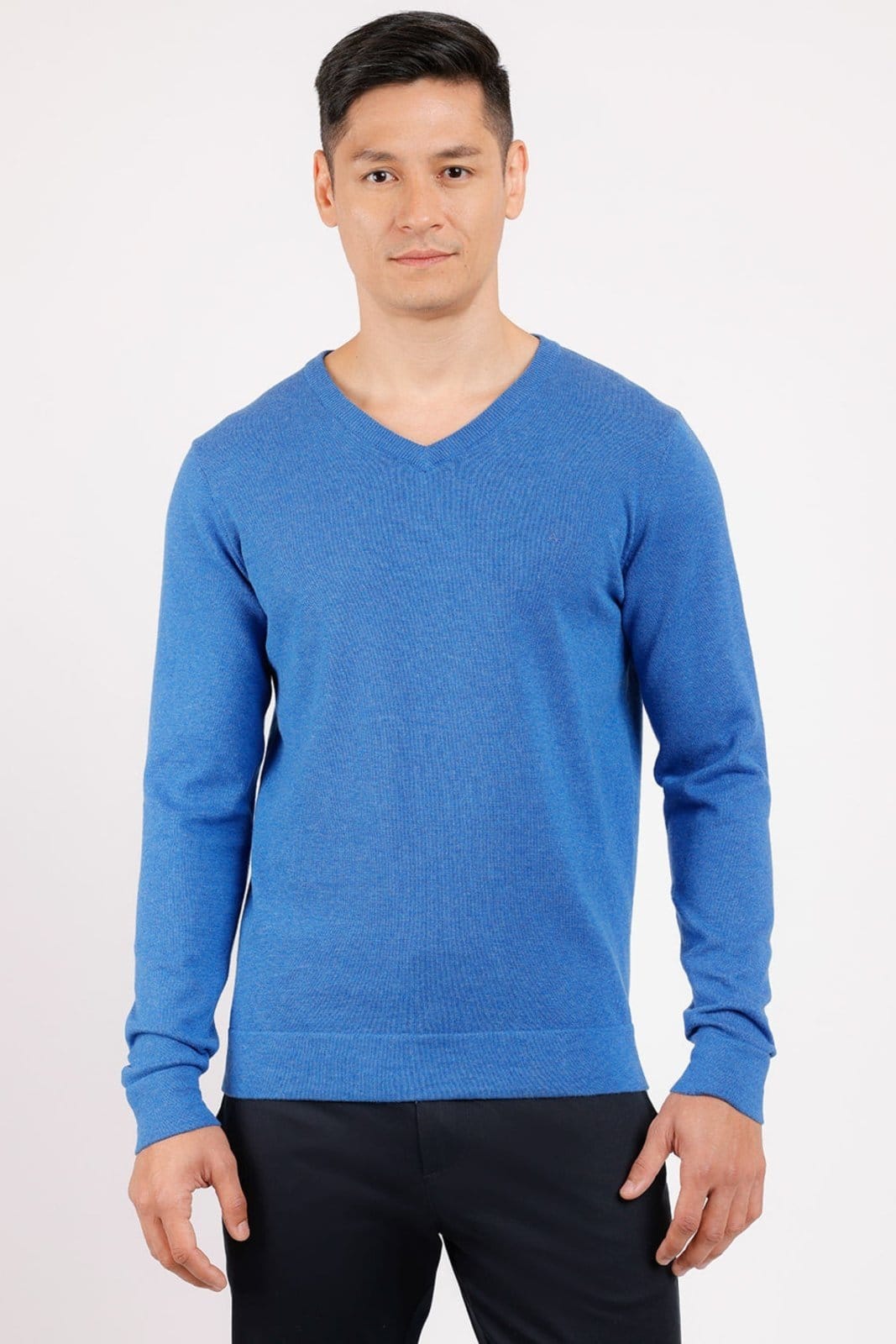 Tricot Aramis Gola v Manga Longa Royal