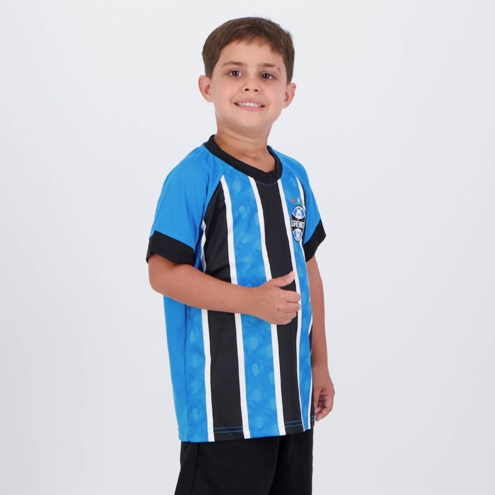 Vista 2 Camisa Grêmio Match Natural Cotton azul