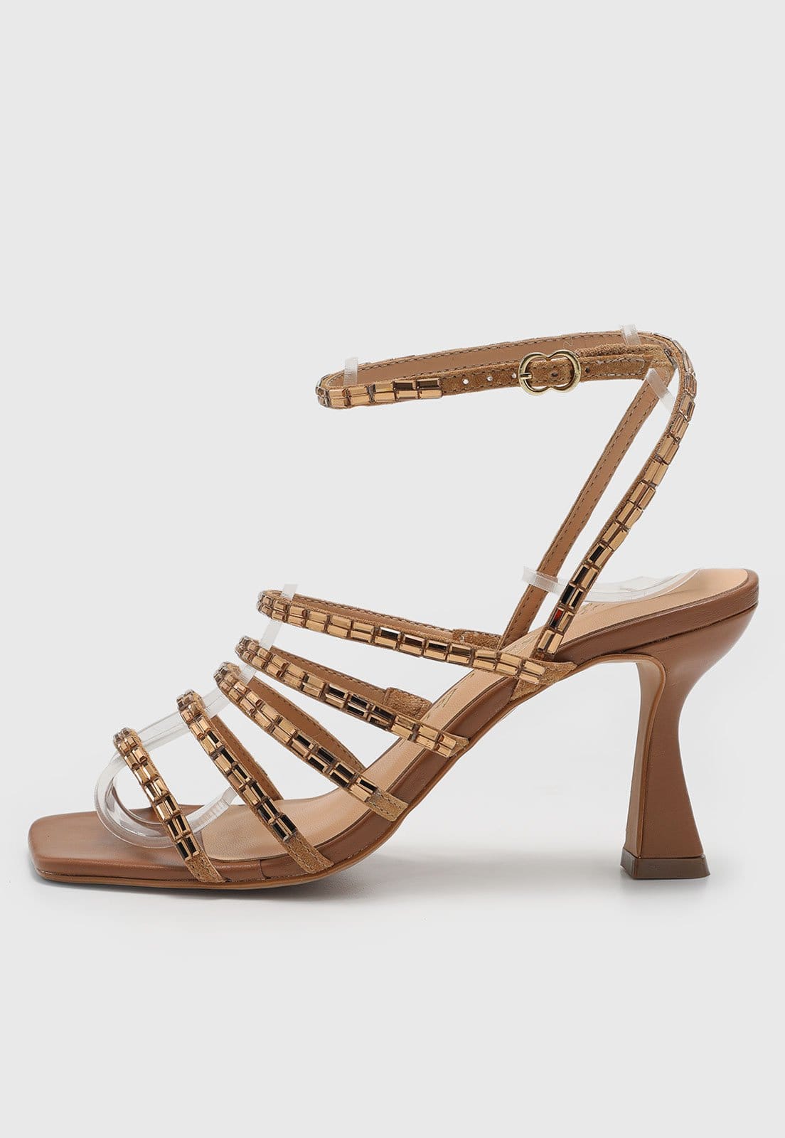 Sandália Feminina Luiza Barcelos Tiras Pedrarias