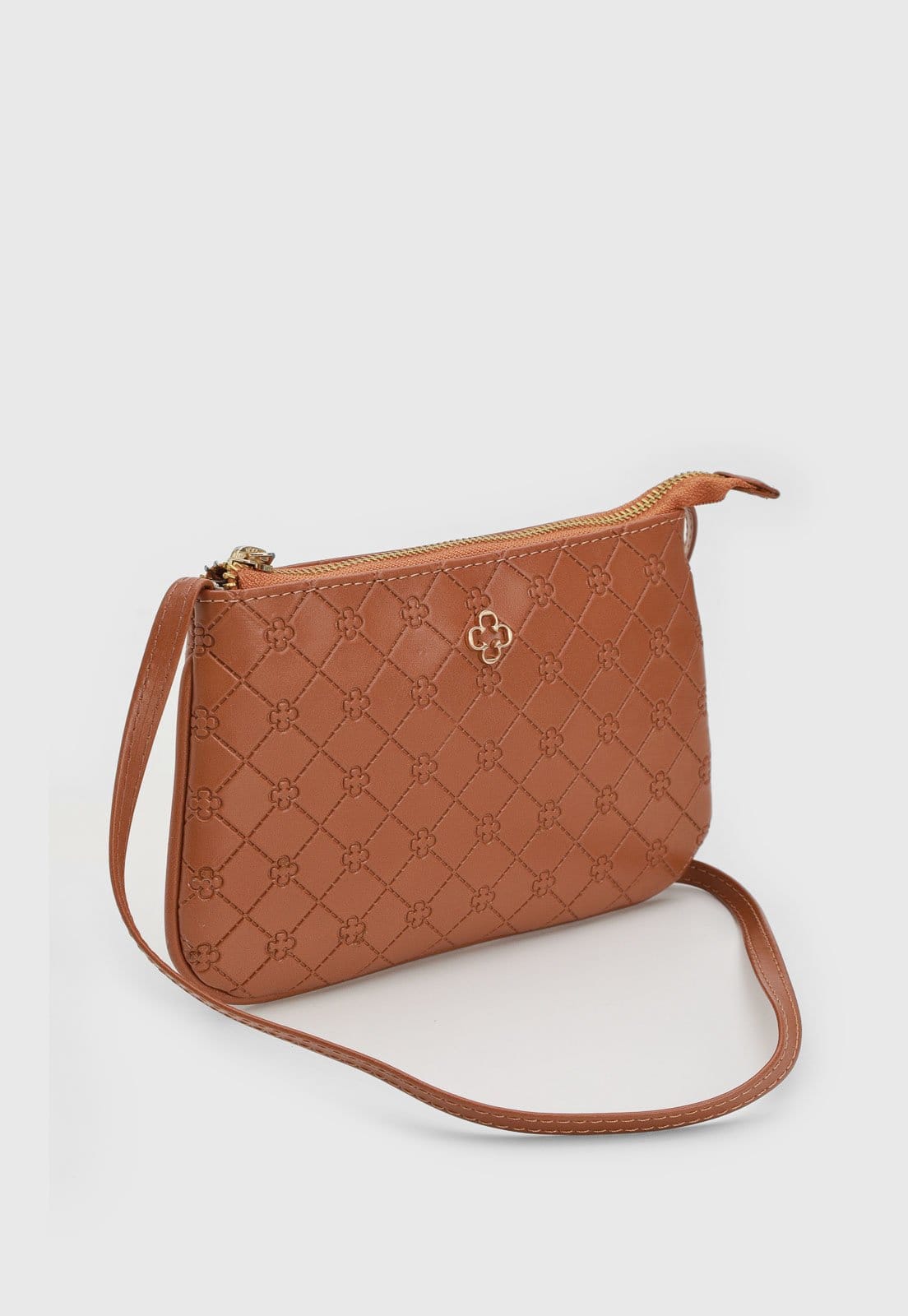 Vista 2 Bolsa Transversal Capodarte Monograma Capodarte caramelo