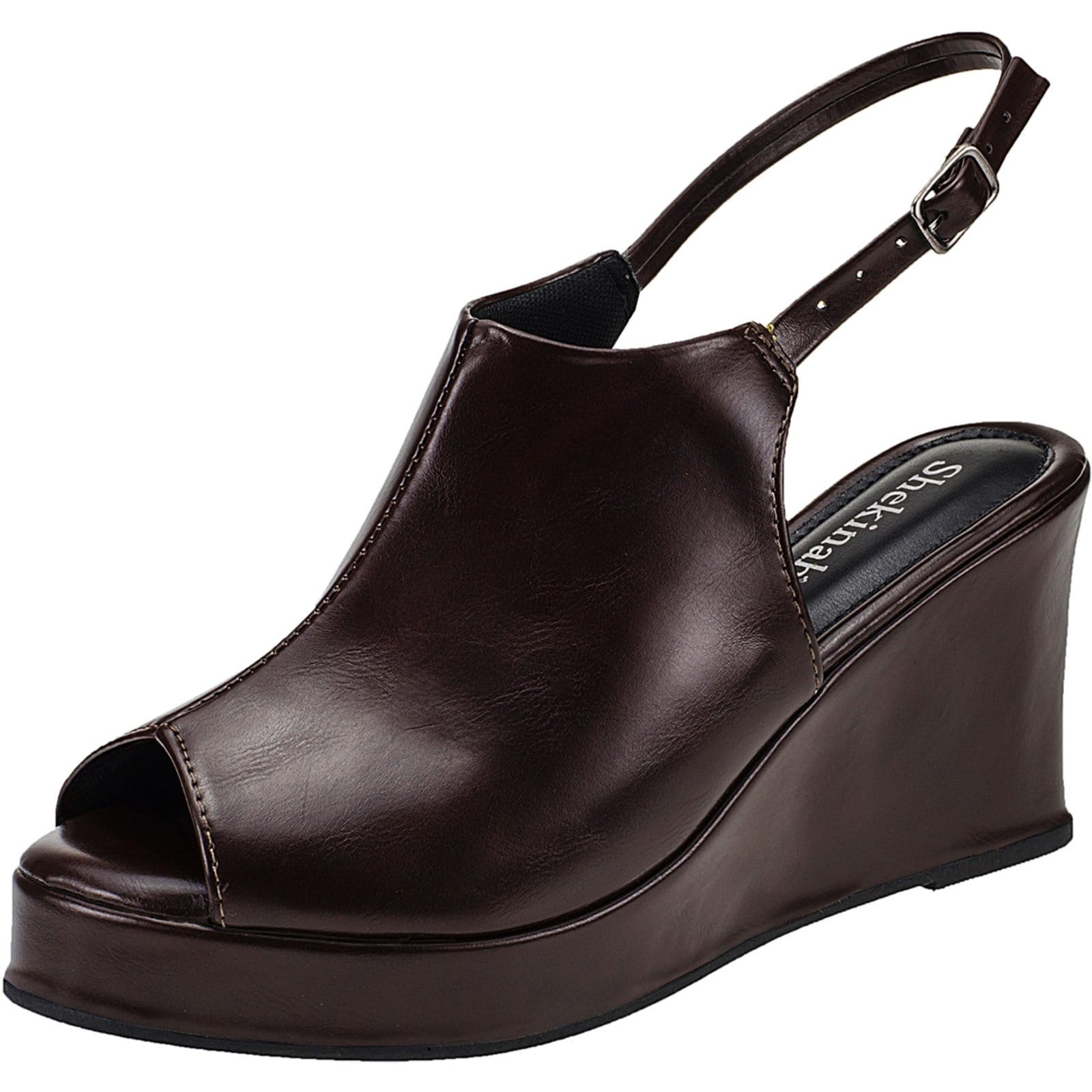 Sandália Salto Open Boot Anabela Salto Alto Bloco Grosso Ankle Boots Shekinah Confortável Moda