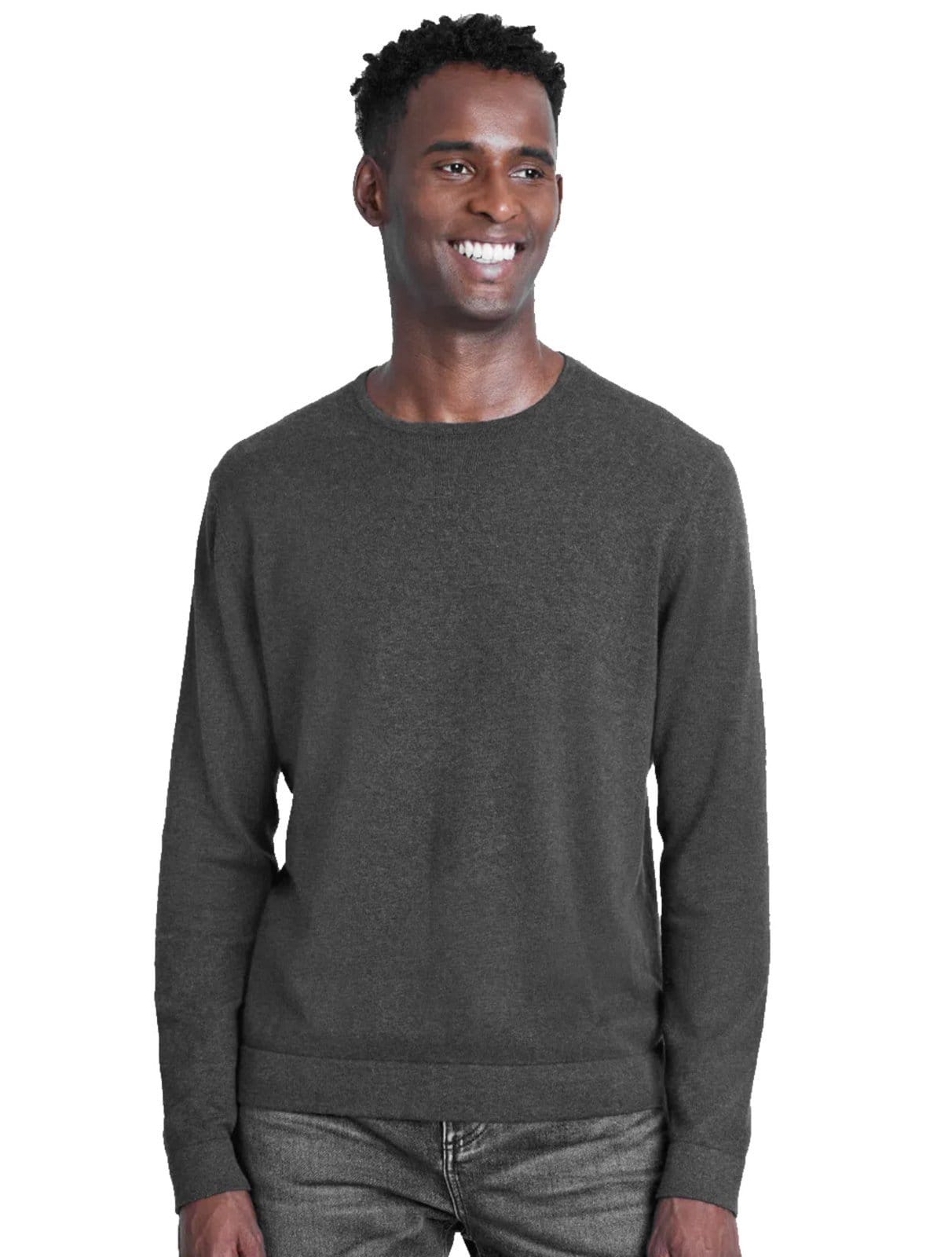 Vista principal Suéter Aramis Masculino Tricot Crewneck Mescla Aramis grafite