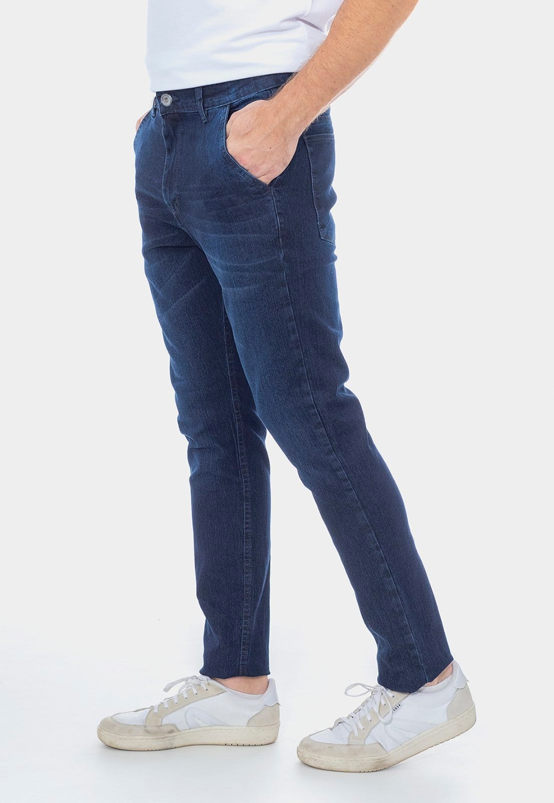 Calça Jeans Masculina Slim Elastano Conforto 7915